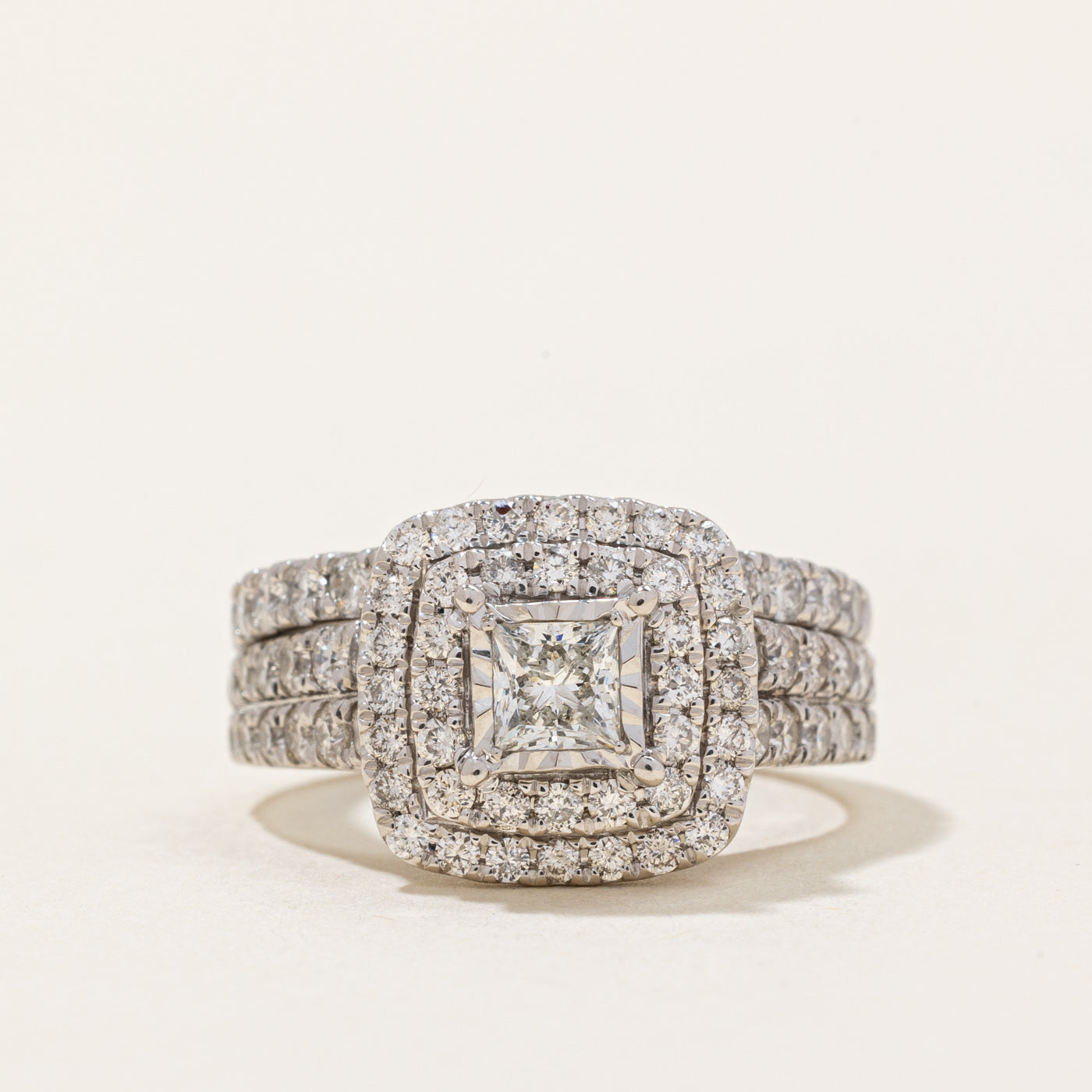 Diamond Wedding Ring Set | 1.44ctw | SZ 5 |