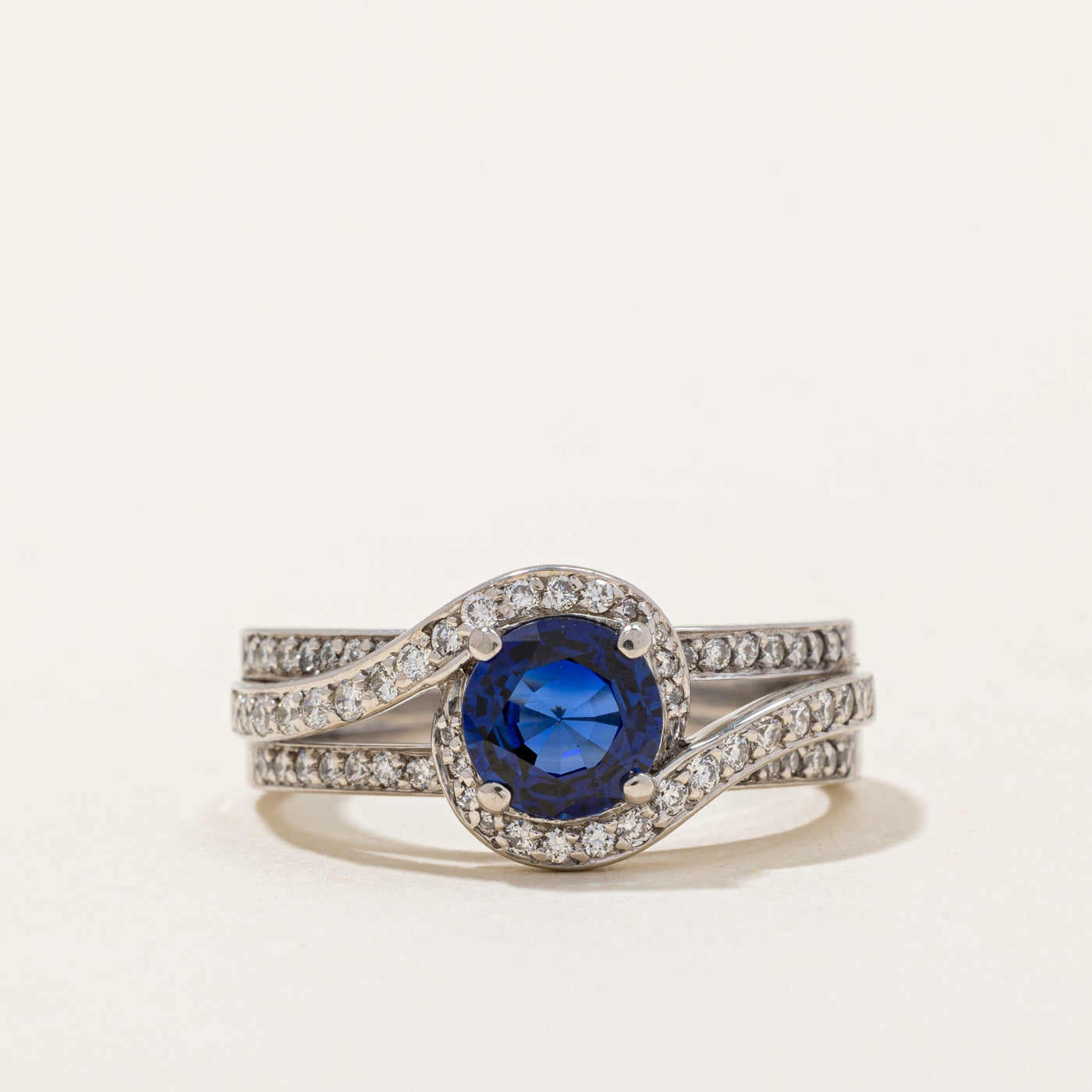 Sapphire & Diamond Ring | 0.90ct, 0.43ctw | SZ 6.5 |