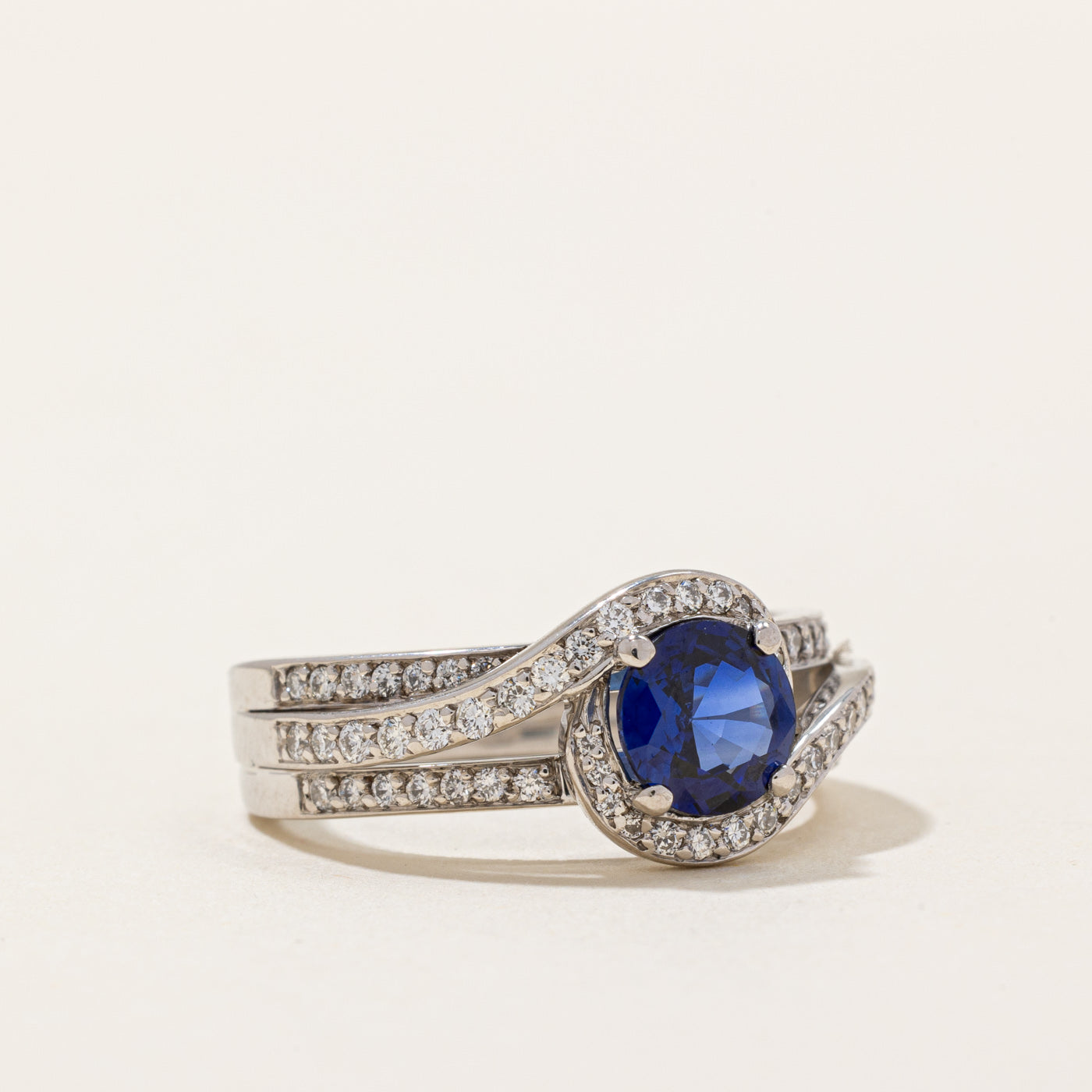 Sapphire & Diamond Ring | 0.90ct, 0.43ctw | SZ 6.5 |