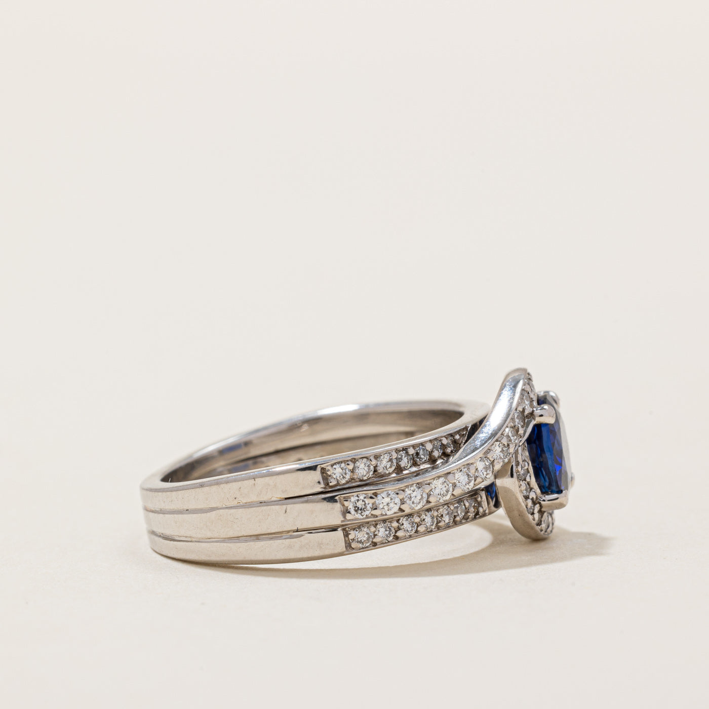Sapphire & Diamond Ring | 0.90ct, 0.43ctw | SZ 6.5 |