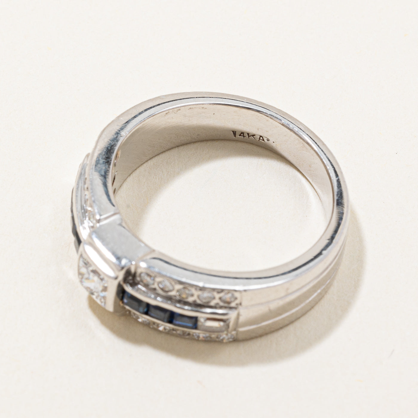 Diamond & Sapphire Ring | 0.84ctw, 0.44ctw | SZ 7 |