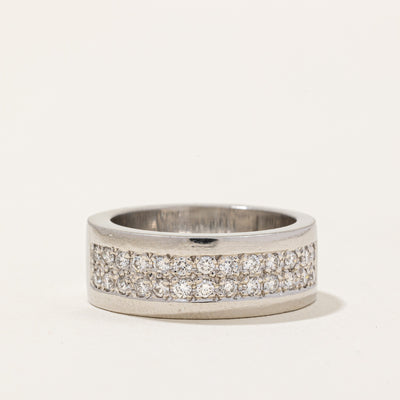 Pave Set Diamond Ring | 0.45ctw | SZ 6 |