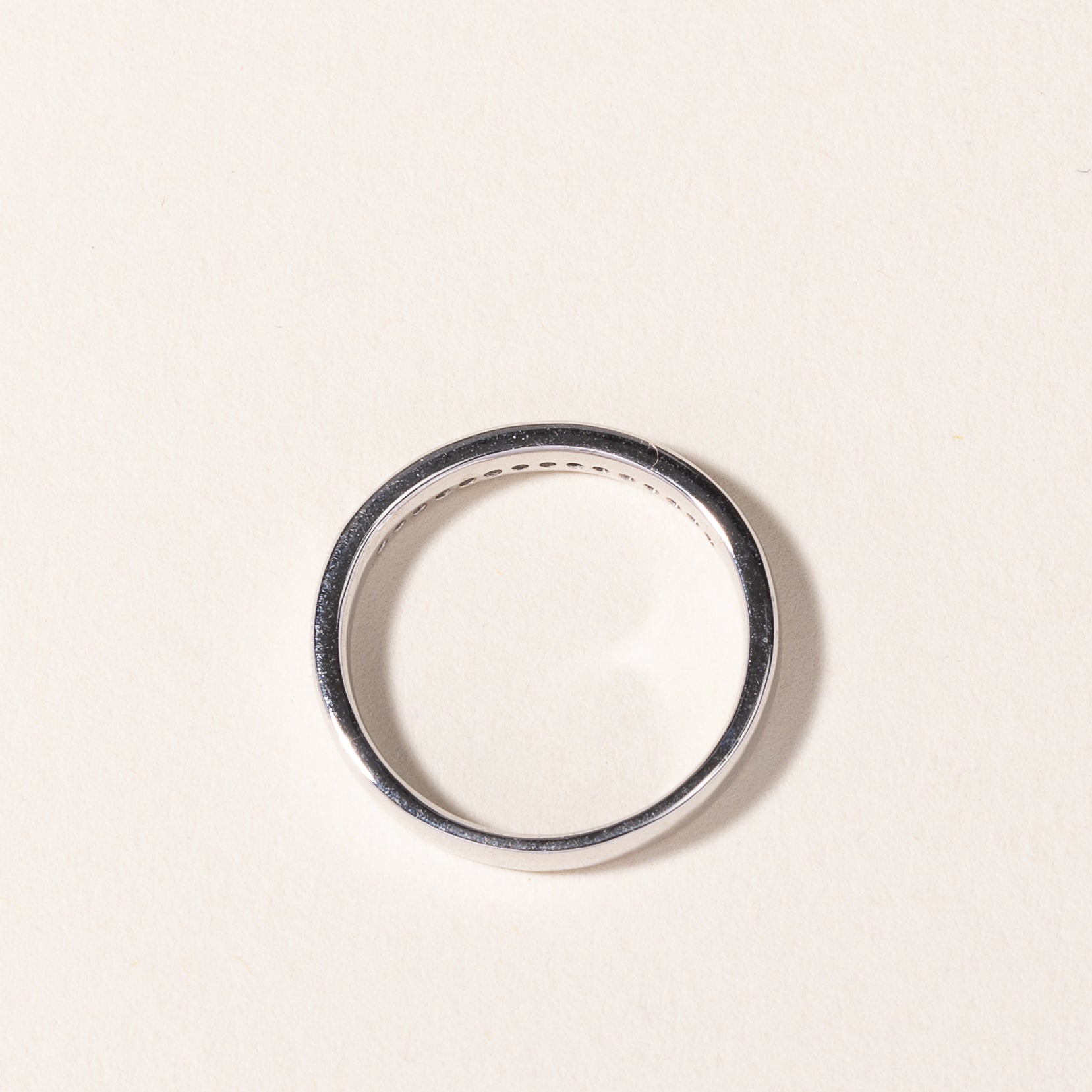 14k White Gold Channel Set Diamond Ring | 0.31ctw | SZ 6