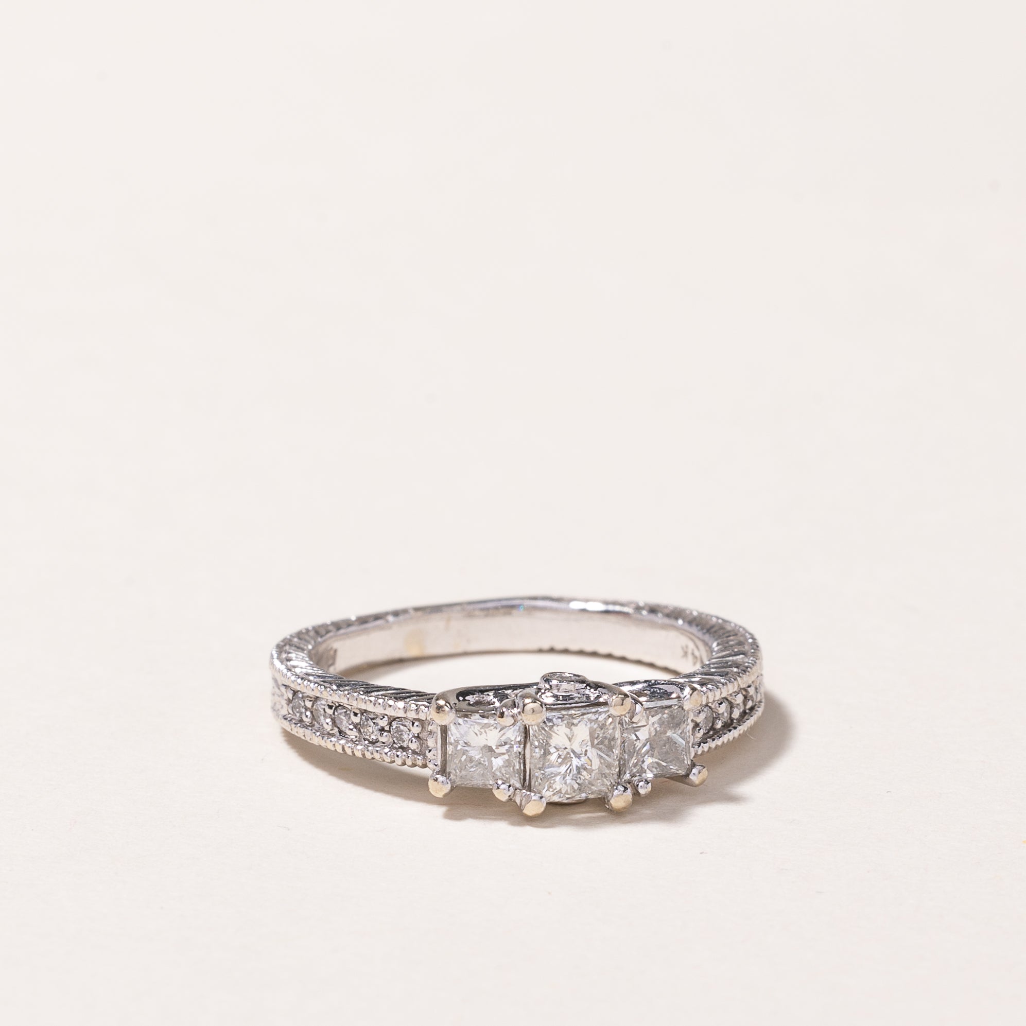 14k White Gold Diamond Ring | 0.62ctw | SZ 5.5