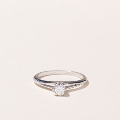 18k White Gold Diamond Ring | 0.32ct | SZ 6