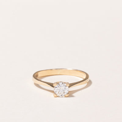 14k Yellow Gold Solitaire Diamond Ring | 0.35ctw | SZ 5.5