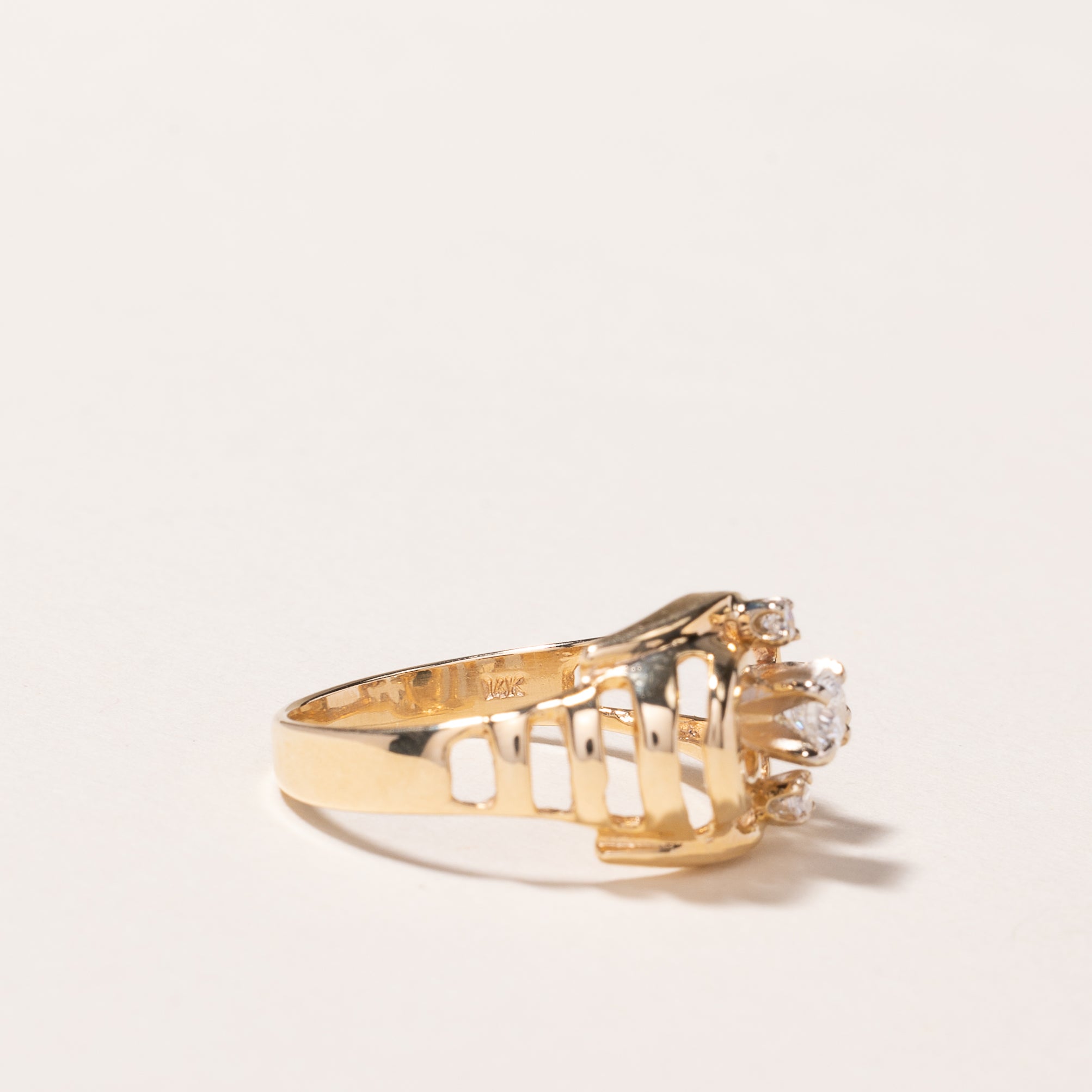 14k Yellow Gold Diamond Ring | 0.39ctw | SZ 6.5