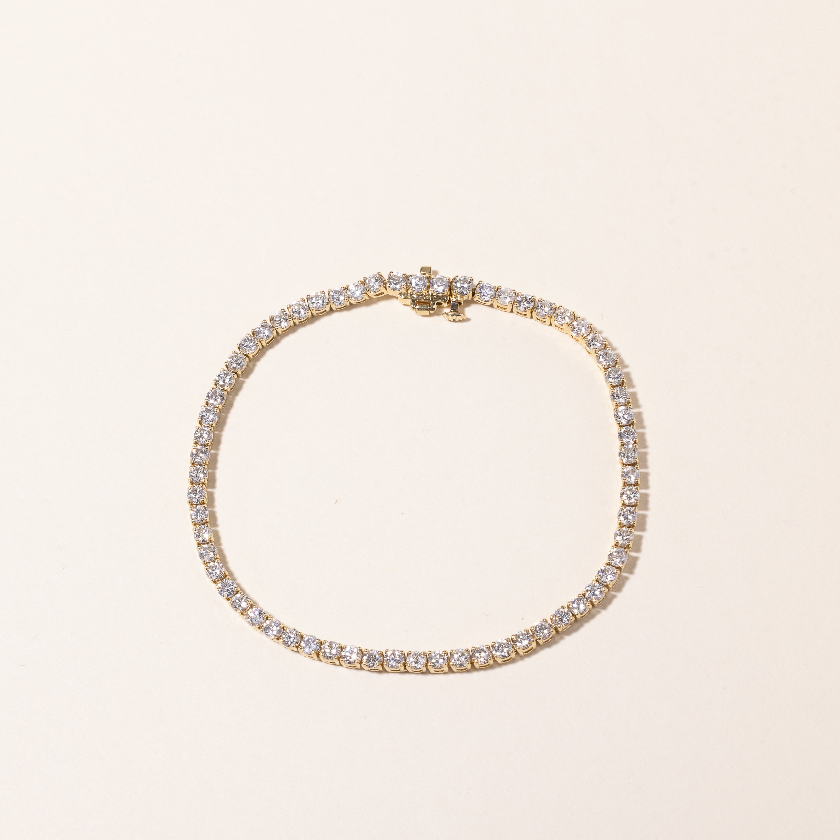 14k Yellow Gold Tennis Bracelet | 4.73ctw SI2/I1 H/I | 7.5"