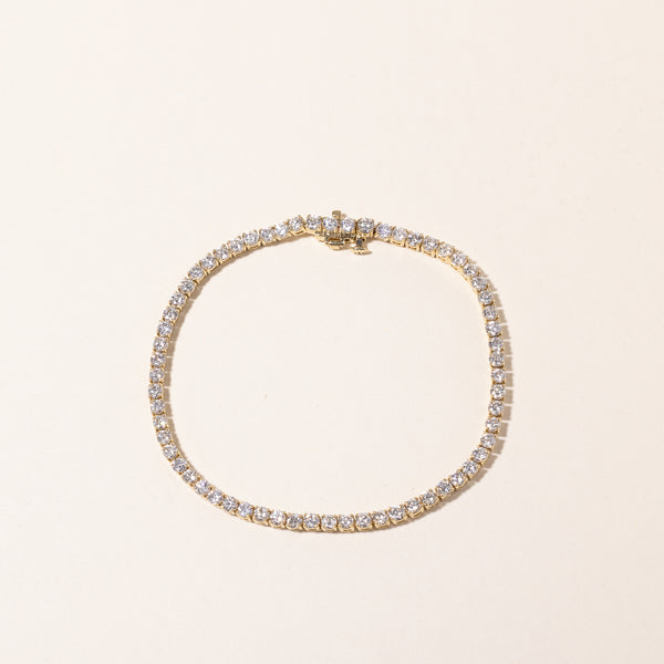 14k Yellow Gold Tennis Bracelet | 4.73ctw SI2/I1 H/I | 7.5