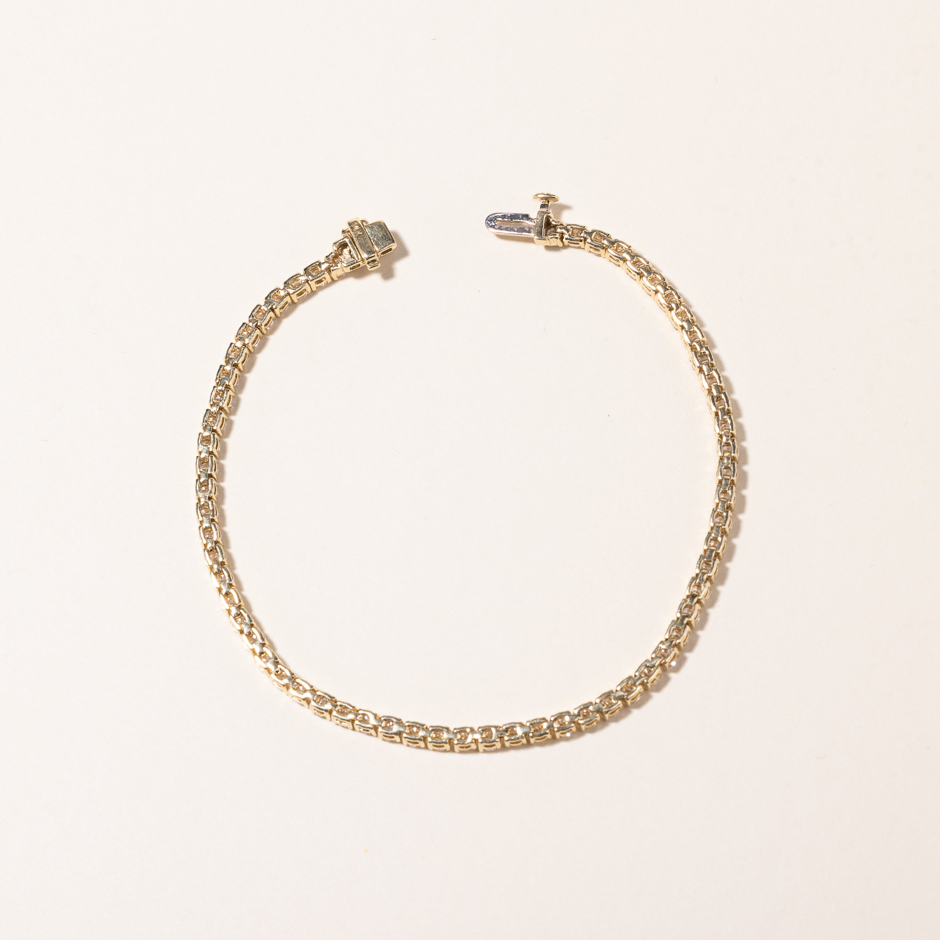 14k Yellow Gold Tennis Bracelet | 4.73ctw SI2/I1 H/I | 7.5"