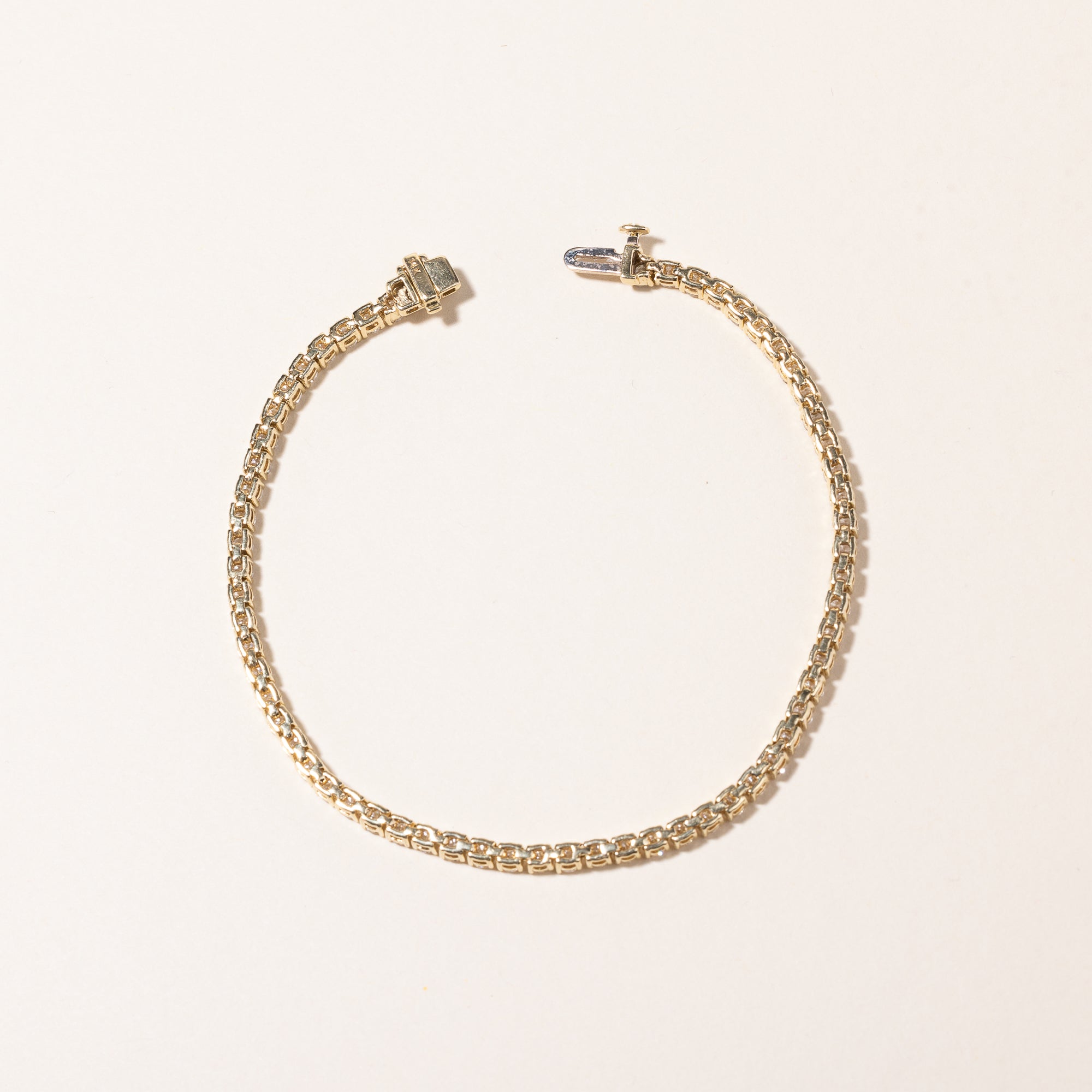 14k Yellow Gold Tennis Bracelet | 4.73ctw SI2/I1 H/I | 7.5