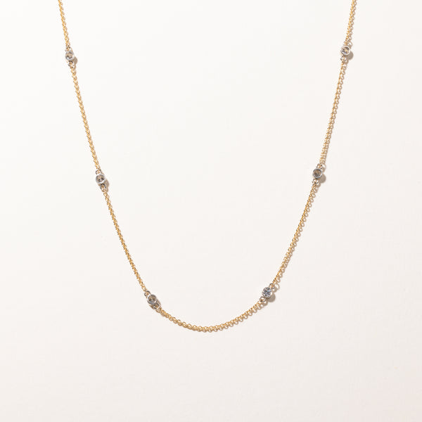 18k Yellow Gold Diamond Necklace | 0.60ctw | 20