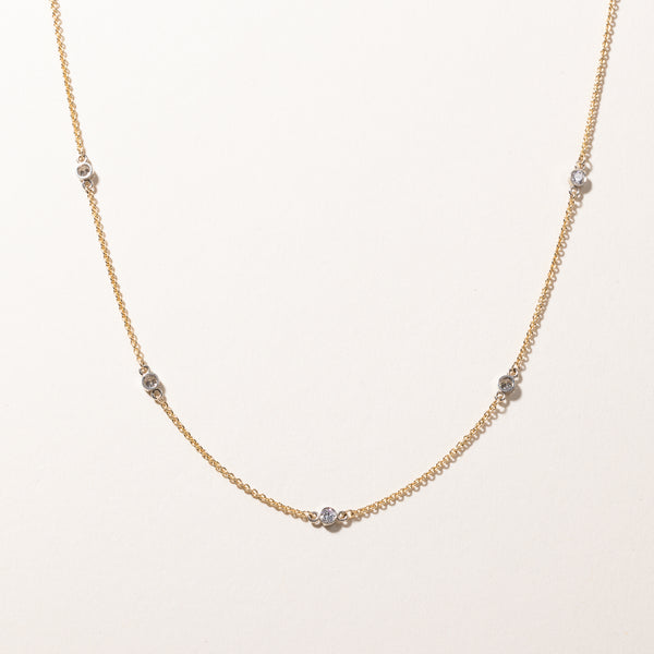 18k Yellow Gold Diamond Necklace | 0.60ctw | 20