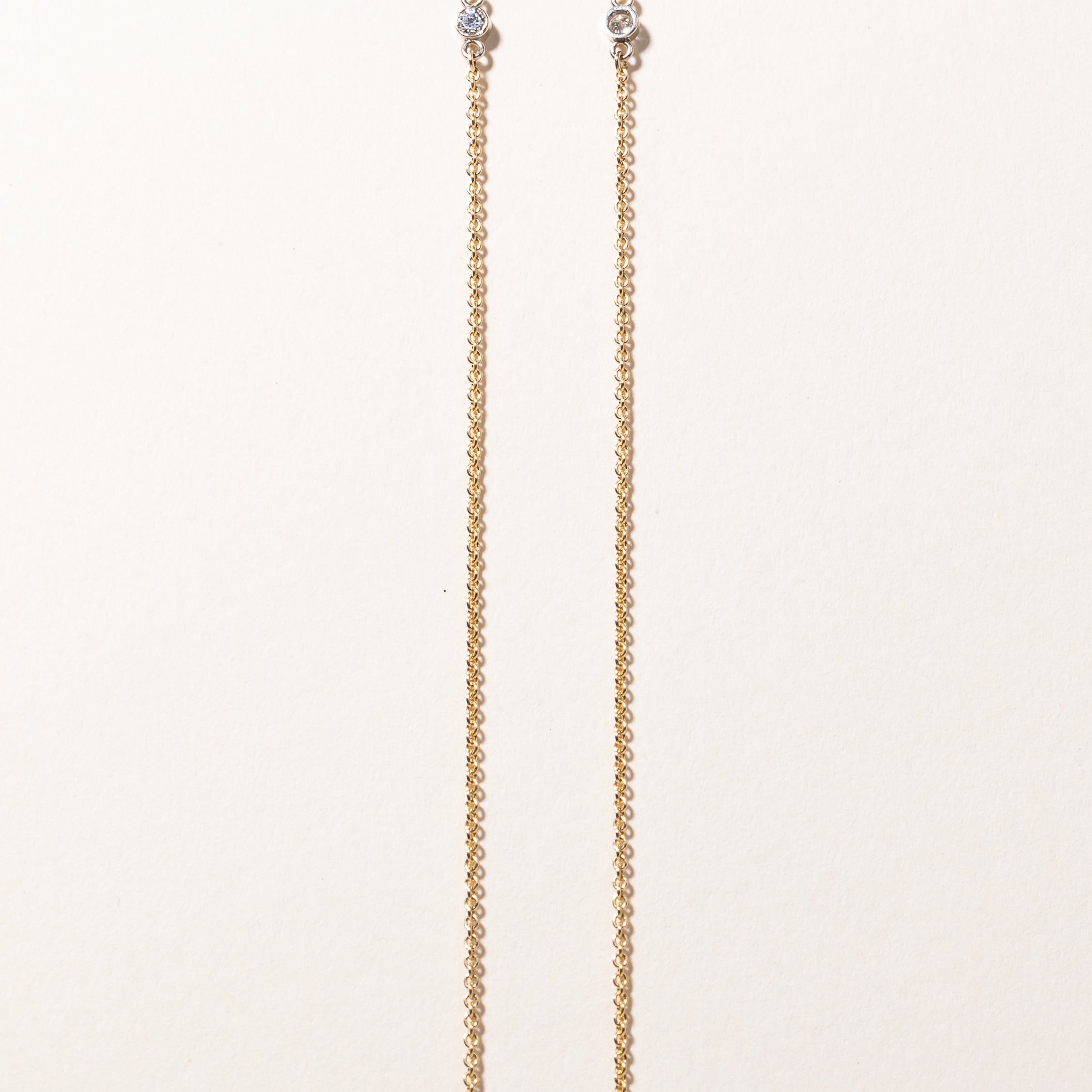 18k Yellow Gold Diamond Necklace | 0.60ctw | 20"
