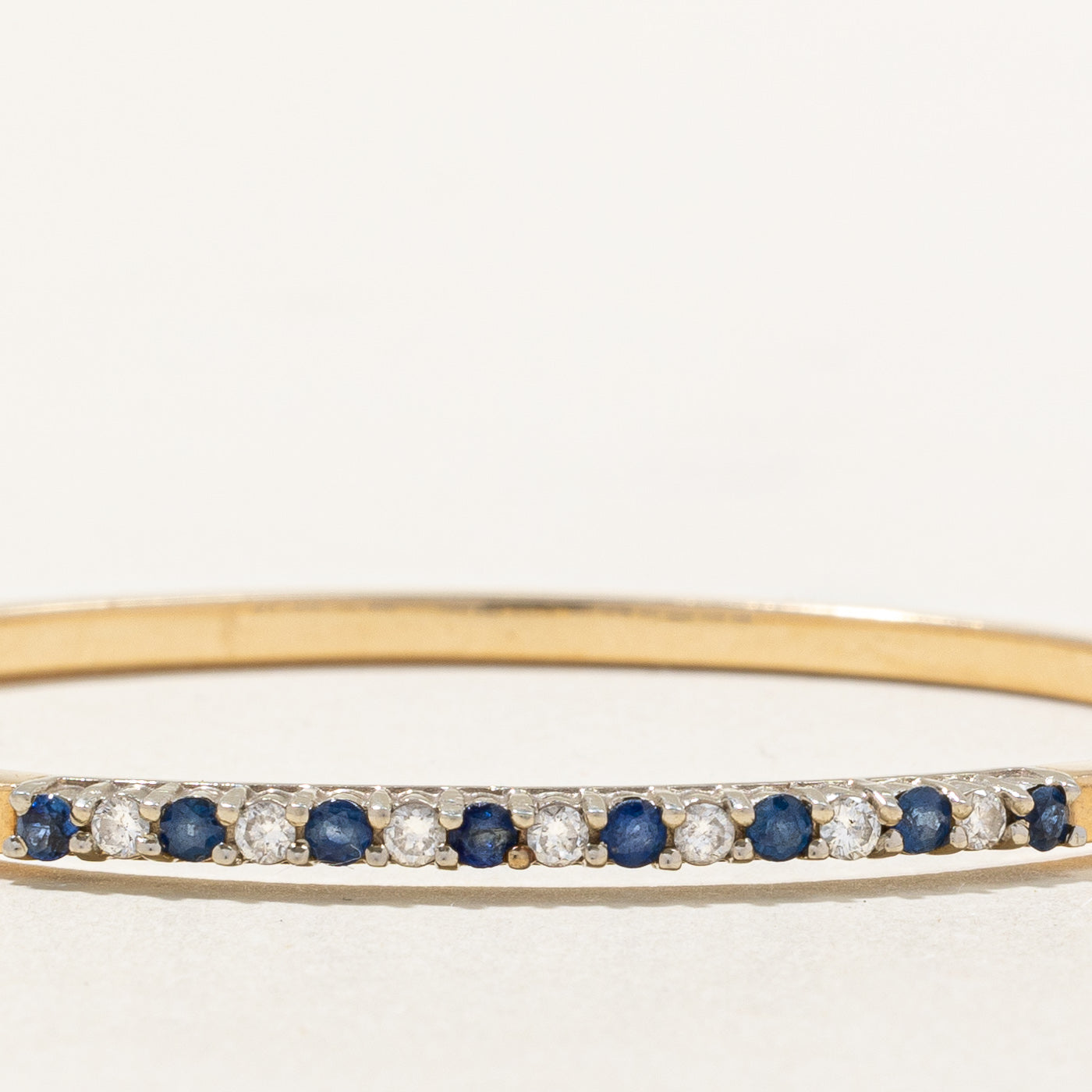Sapphire & Diamond Bangle | 0.62ctw 0.28ctw | 7" |