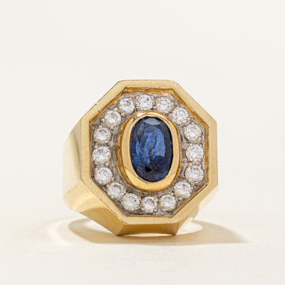 Sapphire & Diamond Cocktail Ring | 1.85ct, 0.75ctw | SZ 6.25 |