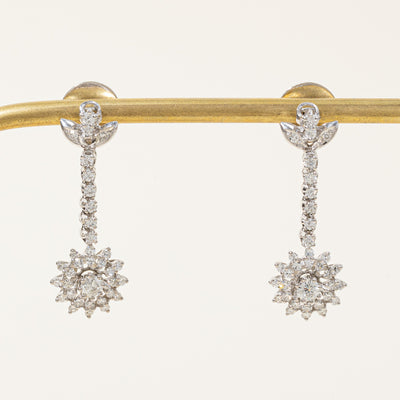 Diamond Drop Earrings | 1.62ctw |