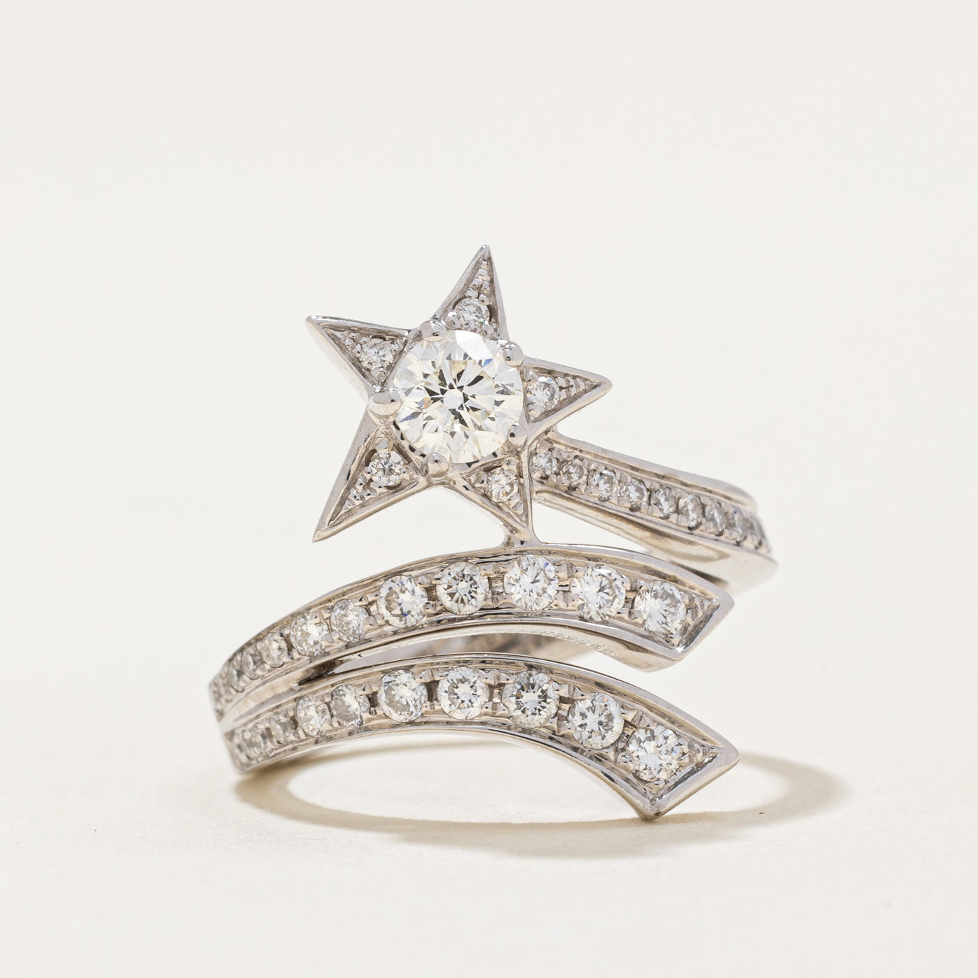 Diamond Shooting Star Ring | 0.62ctw | SZ 3.5 |