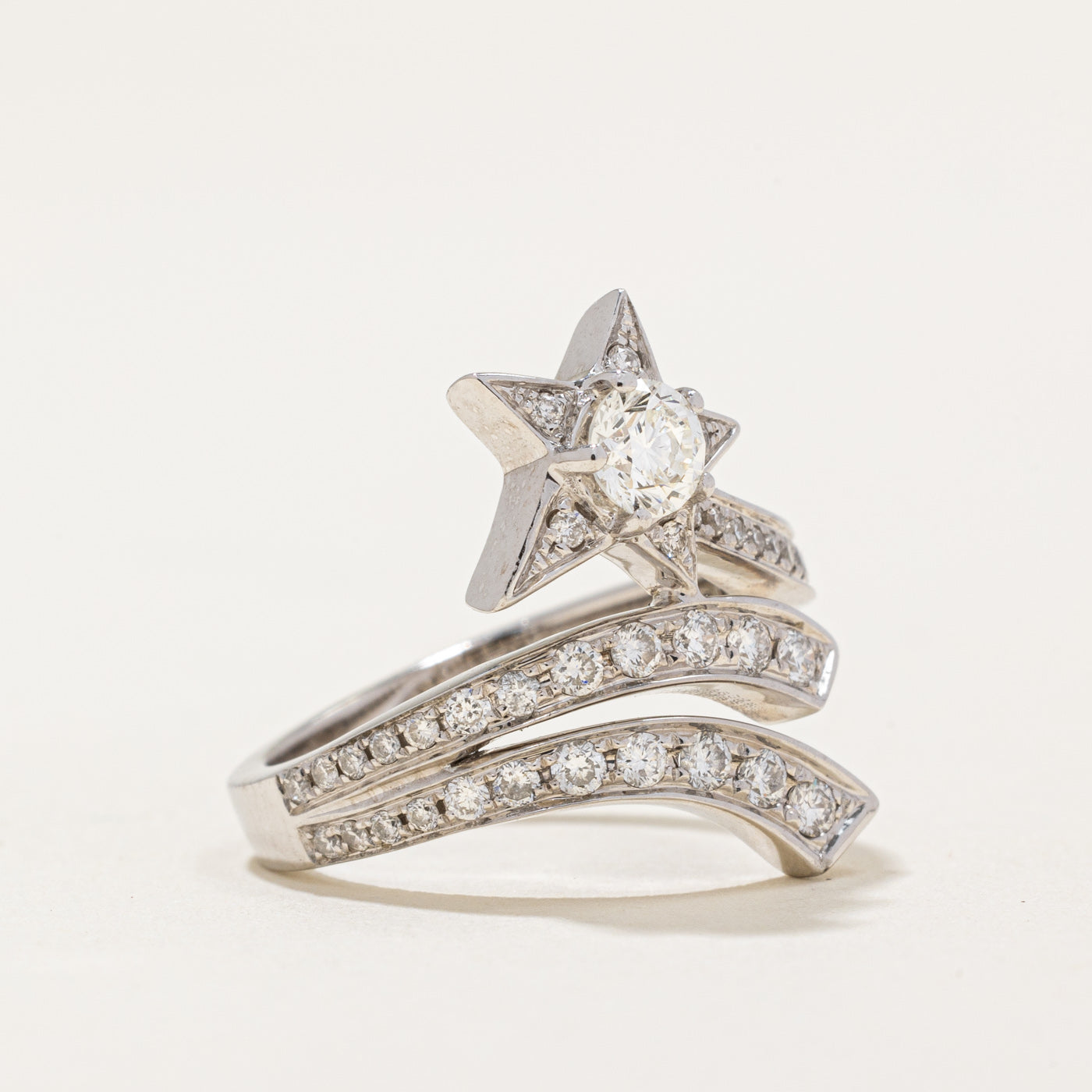Diamond Shooting Star Ring | 0.62ctw | SZ 3.5 |