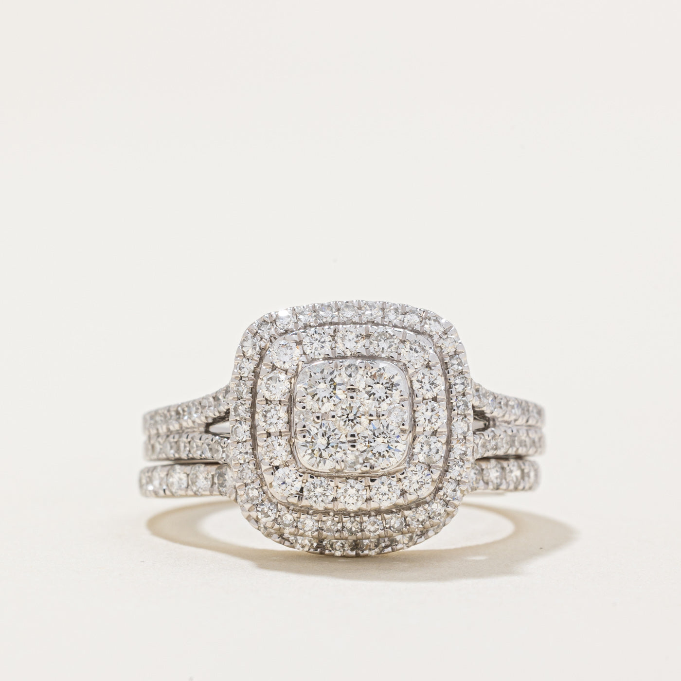 Diamond Wedding Ring Set | 1.25ctw | SZ 6.25 |