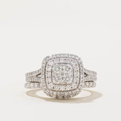 Diamond Wedding Ring Set | 1.25ctw | SZ 6.25 |
