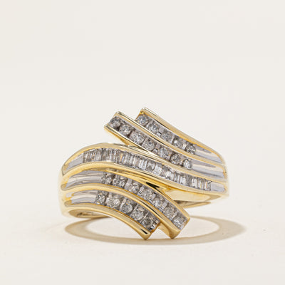 Diamond Waterfall Ring | 0.64ctw | SZ 6.75 |