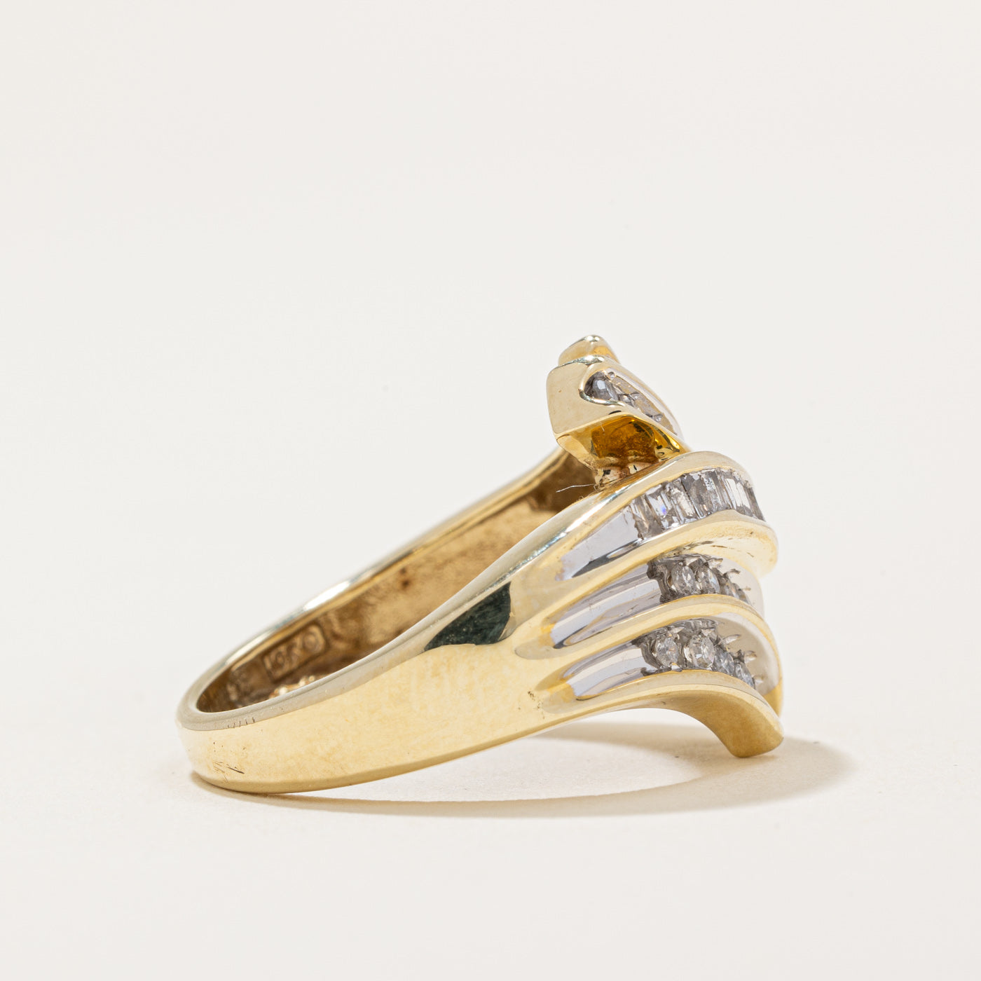Diamond Waterfall Ring | 0.64ctw | SZ 6.75 |