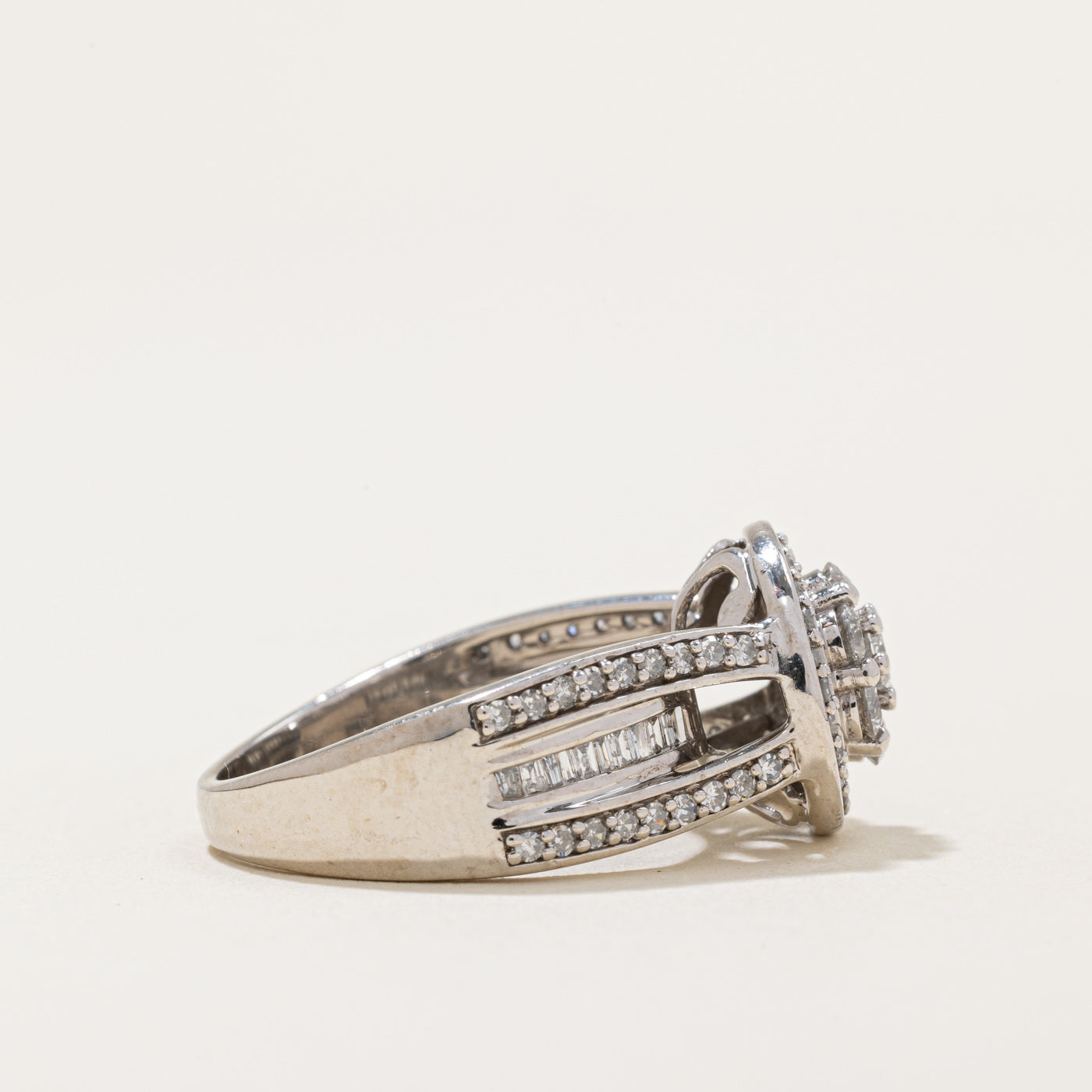 Diamond Cocktail Ring | 1.05ctw | SZ 6.5 |