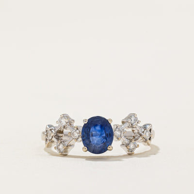 Sapphire & Diamond Cocktail Ring | 0.94ct, 0.16ctw | SZ 6.25 |