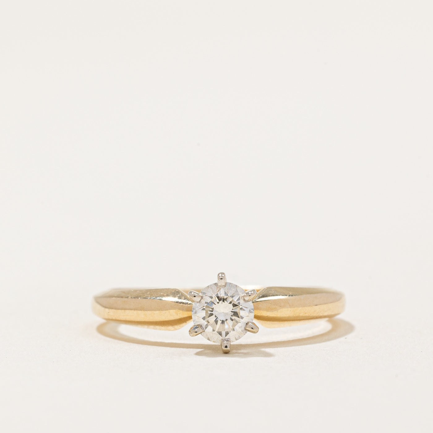 Solitaire Diamond Engagement Ring | 0.34ct SI1 J | SZ 5 |