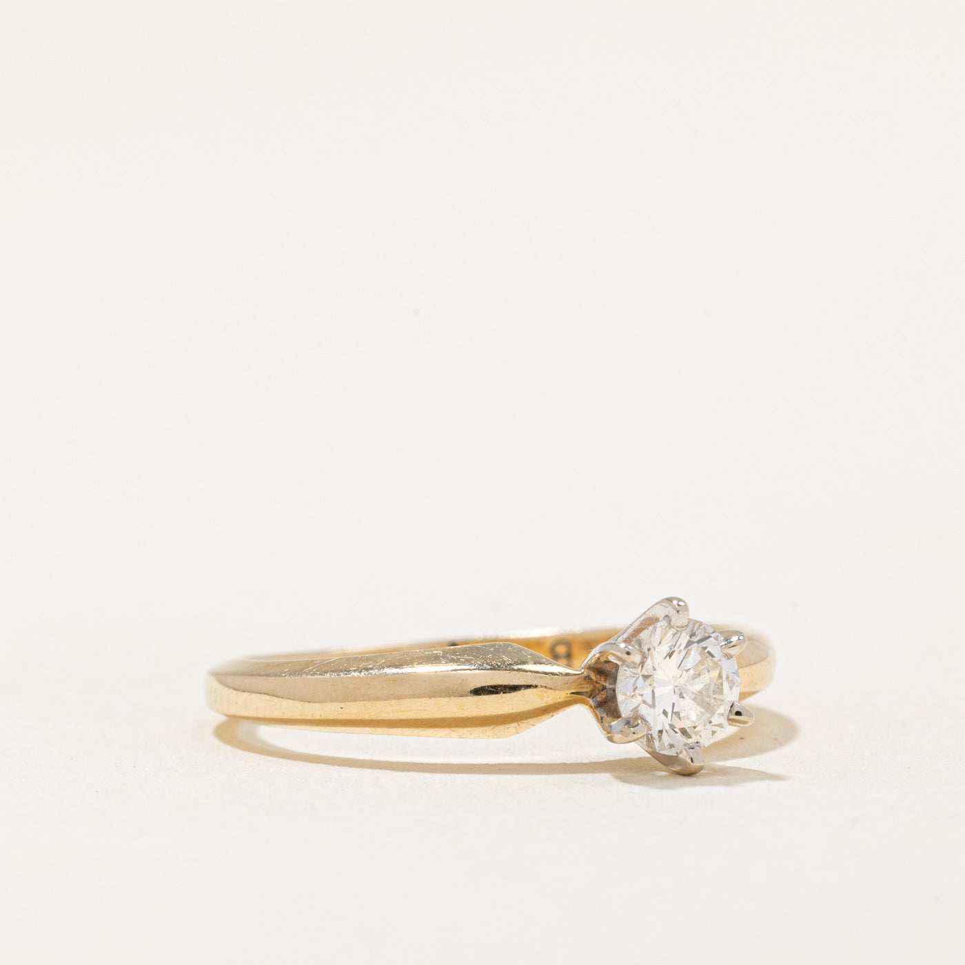 Solitaire Diamond Engagement Ring | 0.34ct SI1 J | SZ 5 |