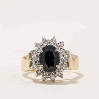 Sapphire & Diamond Halo Ring | 2.01ct, 0.52ctw | SZ 6.75 |