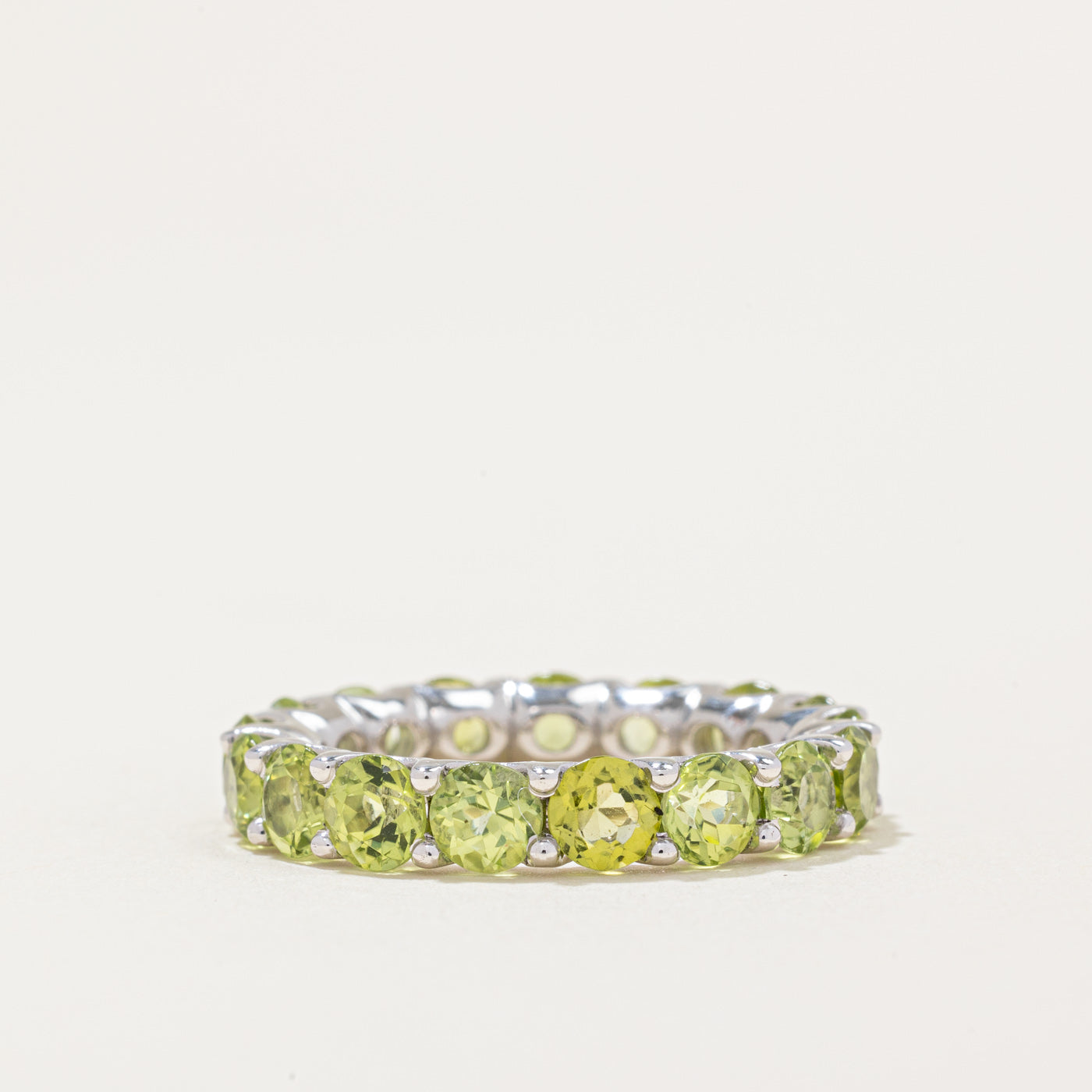 Peridot Eternity Ring | 3.90ctw | SZ 6.25 |
