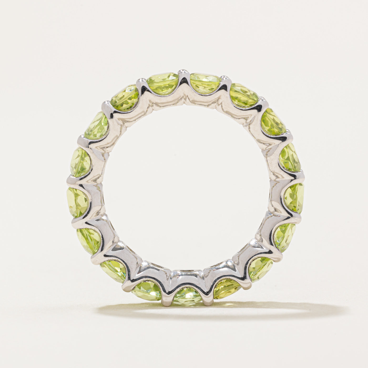 Peridot Eternity Ring | 3.90ctw | SZ 6.25 |