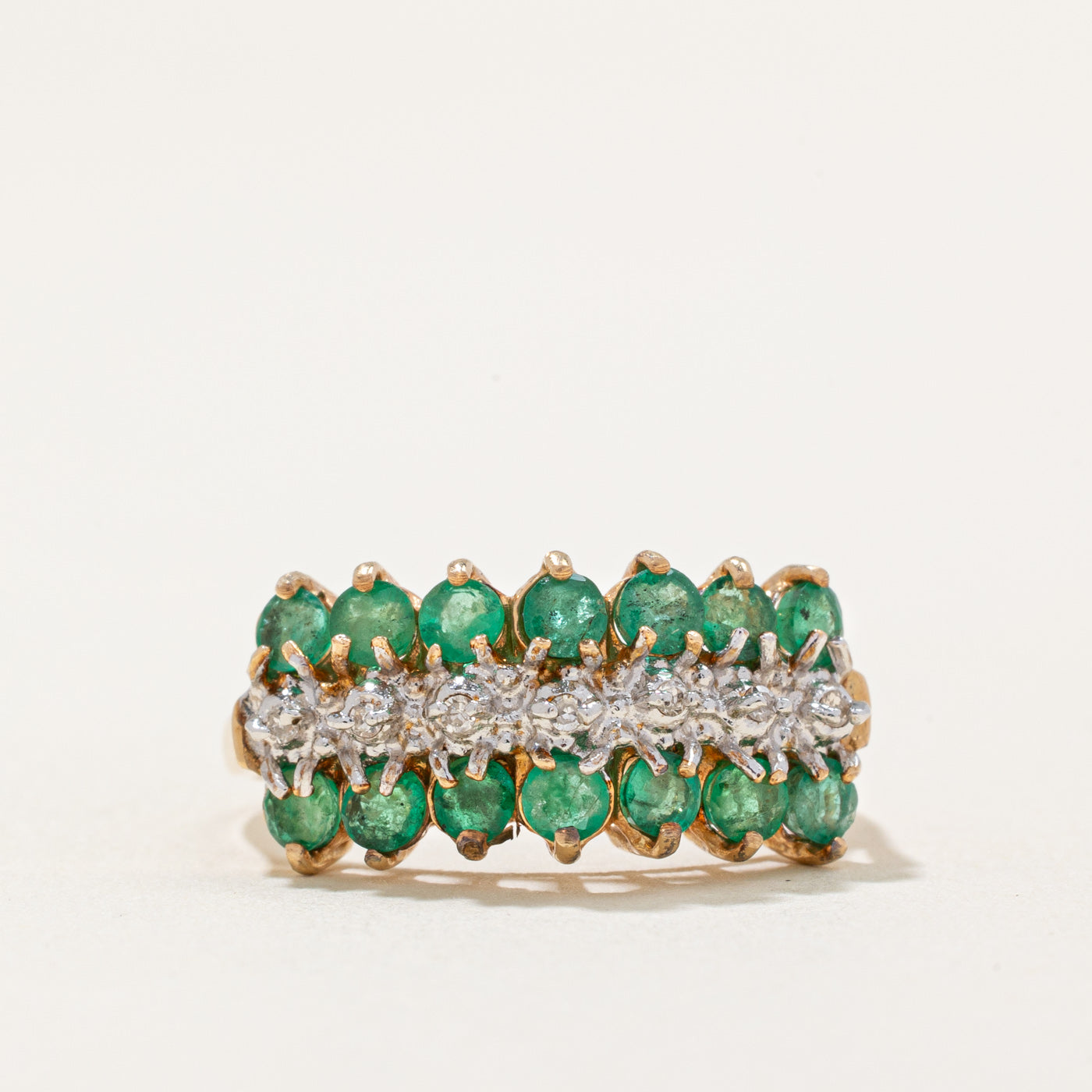 Emerald & Diamond Ring | 0.66ctw, 0.05ctw | SZ 6.25 |