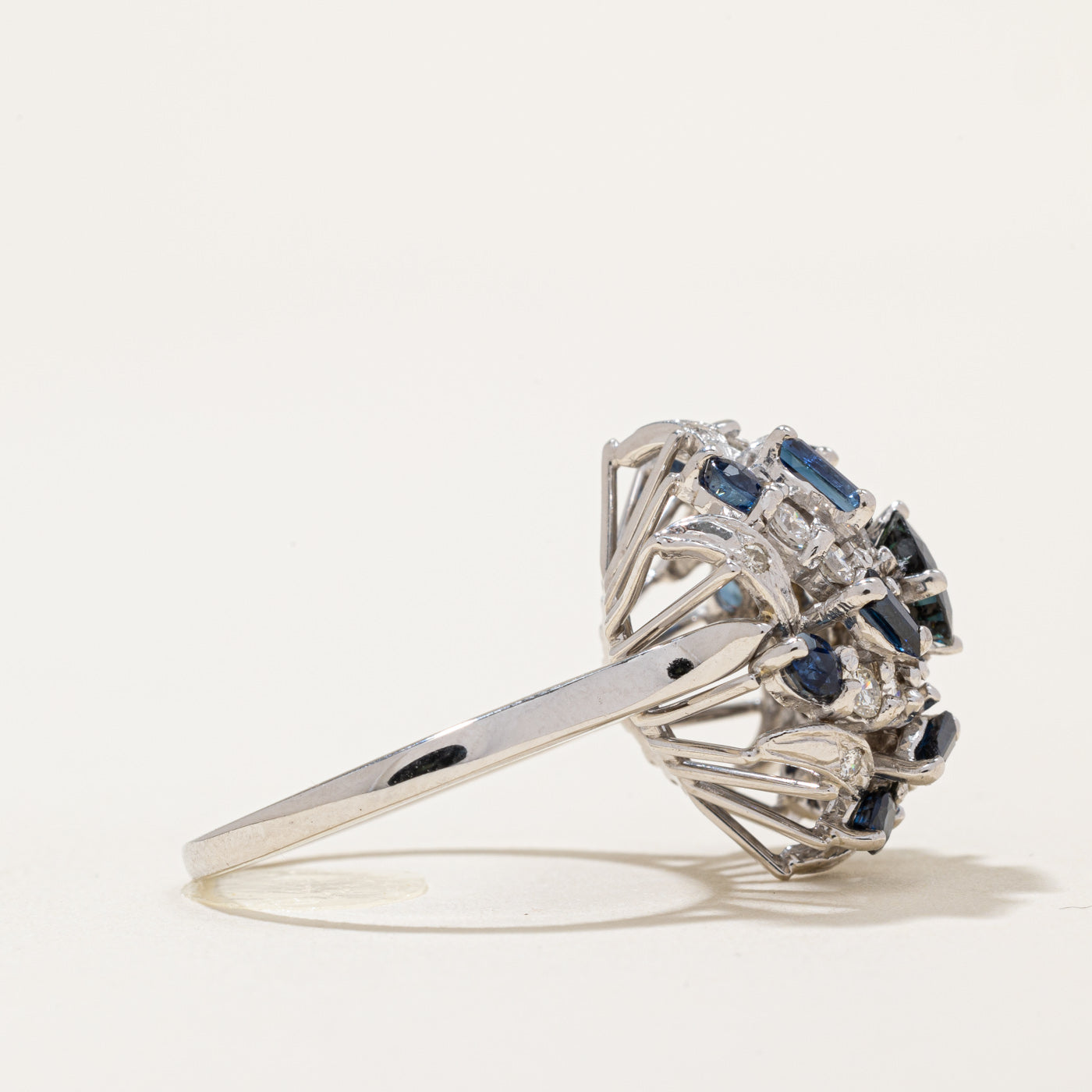 Sapphire & Diamond Cocktail Ring | 2.12ctw, 0.91ctw | SZ 7.25 |