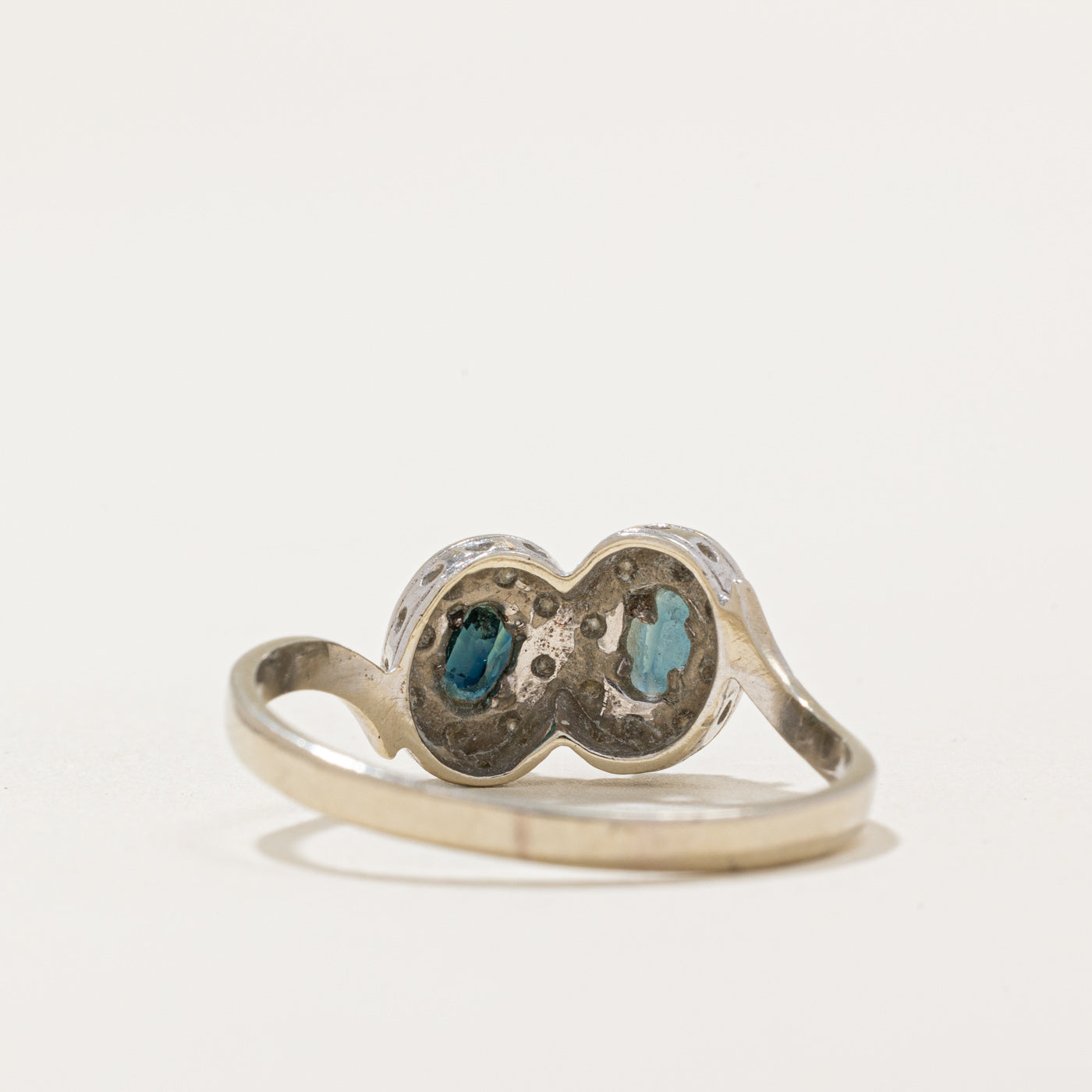 Sapphire & Diamond Bypass Ring | 0.79ctw, 0.14ctw | SZ 8.25 |