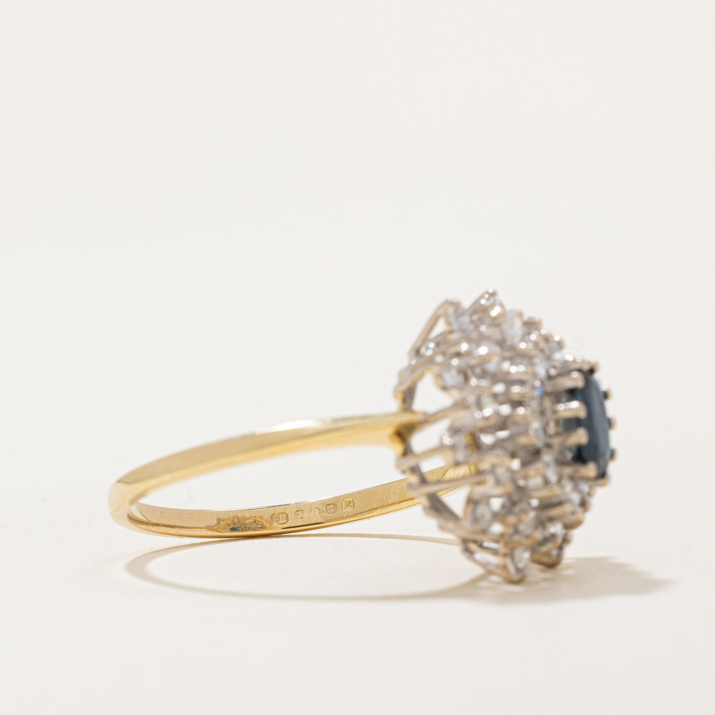 Diamond & Sapphire Cocktail Ring | 0.79ctw, 0.60ct | SZ 10.75 |