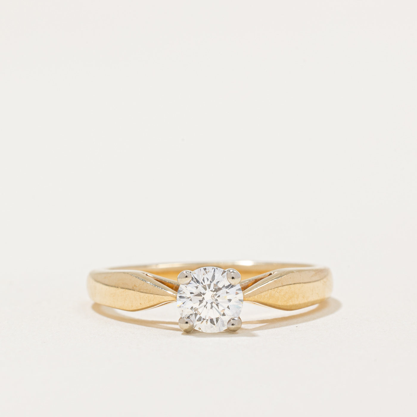 Bague de fiançailles en diamant | 0,36 ct I1 I/J | Taille 5,75 | 