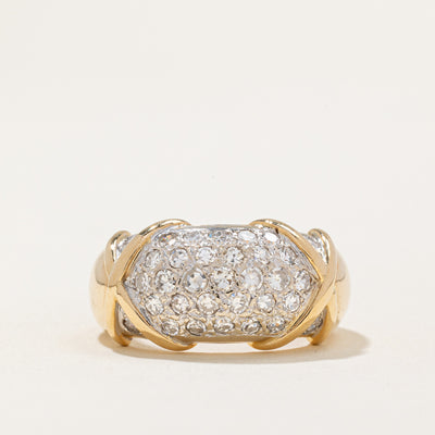 Pave Set Diamond Ring | 1.00ctw | SZ 6 |