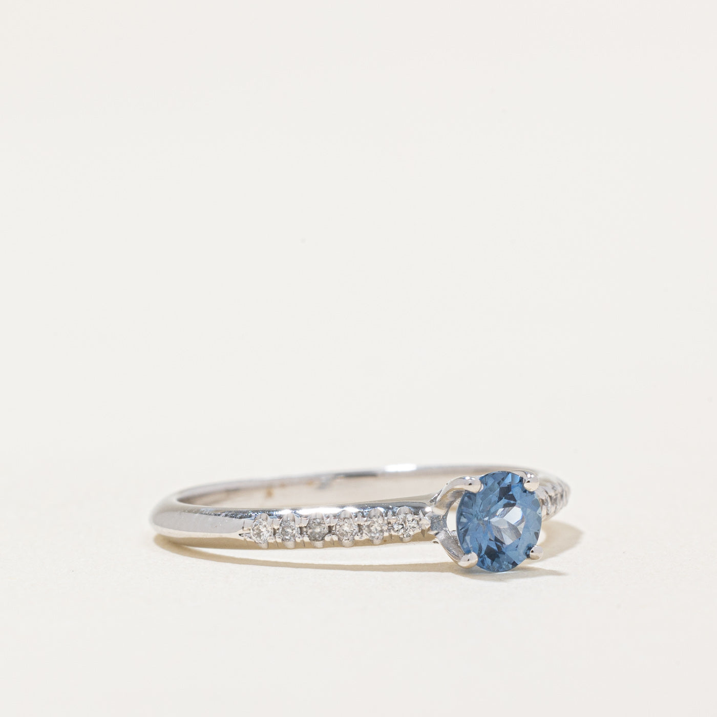 Sapphire & Diamond Ring | 0.40ct, 0.08ctw | SZ 5.75 |