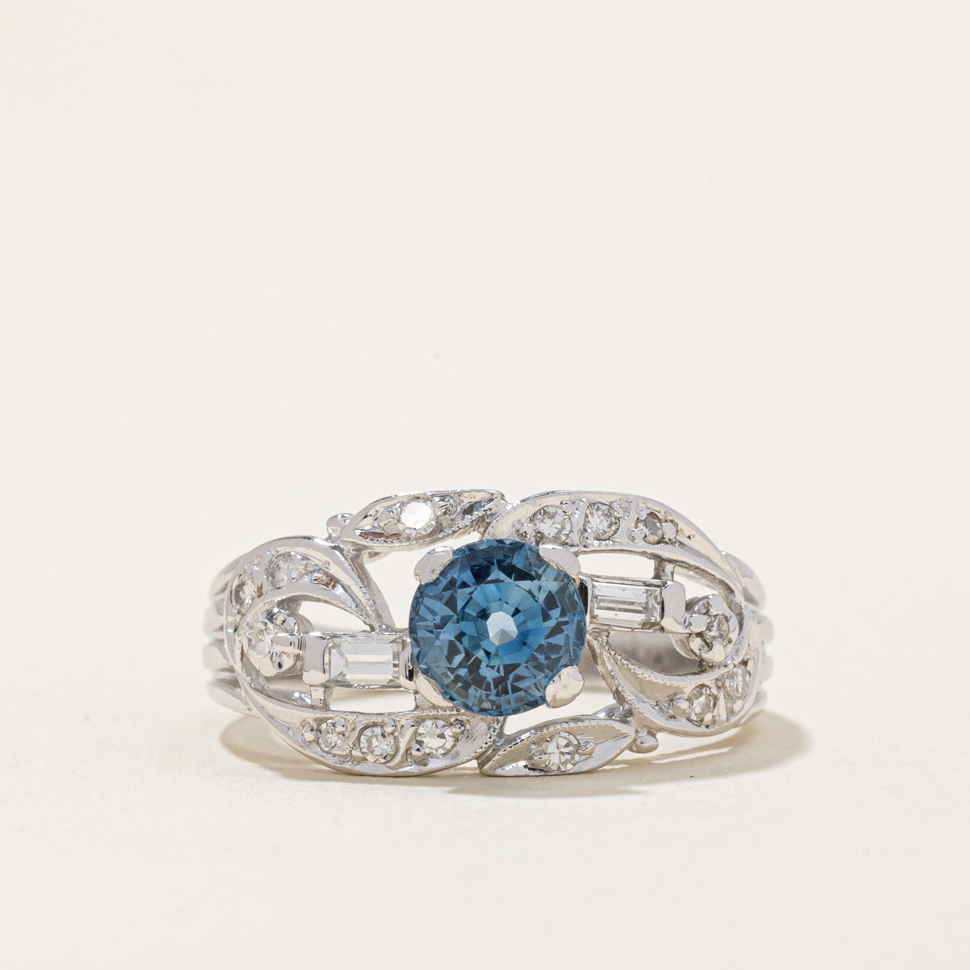 Sapphire & Diamond Cocktail Ring | 1.19ct, 0.23ctw | SZ 6.25 |