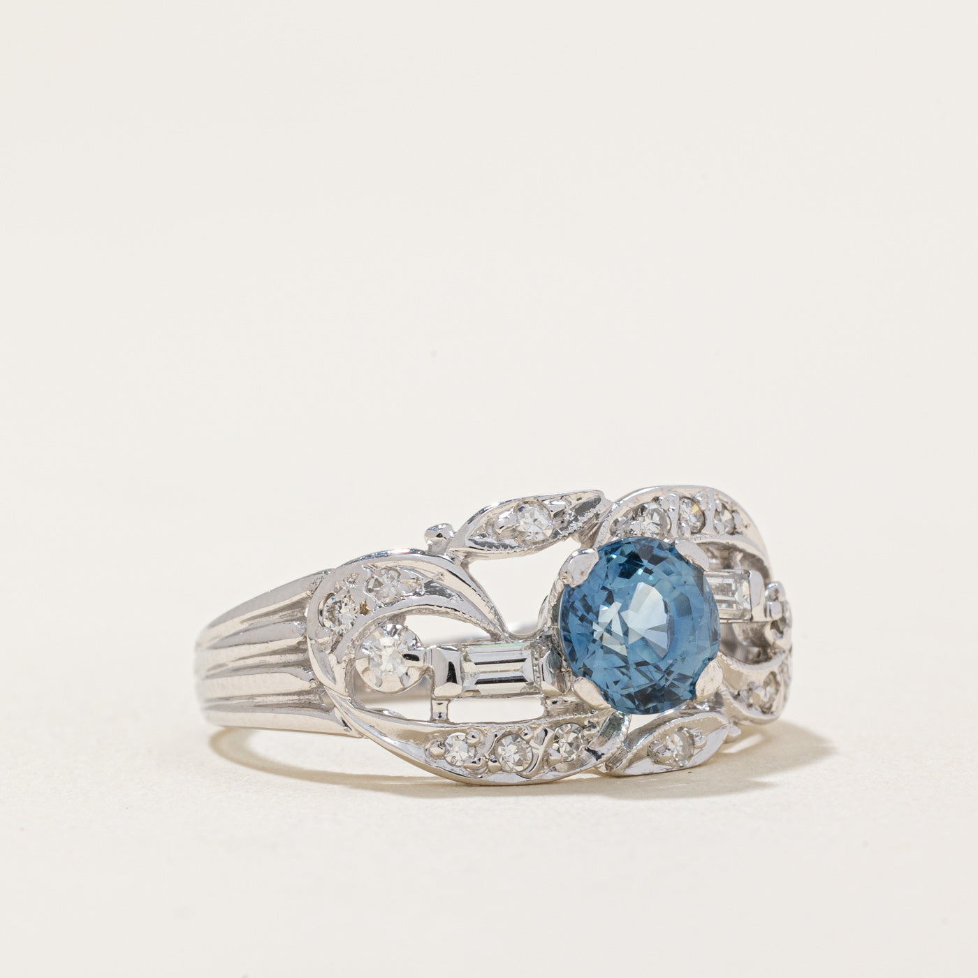 Sapphire & Diamond Cocktail Ring | 1.19ct, 0.23ctw | SZ 6.25 |