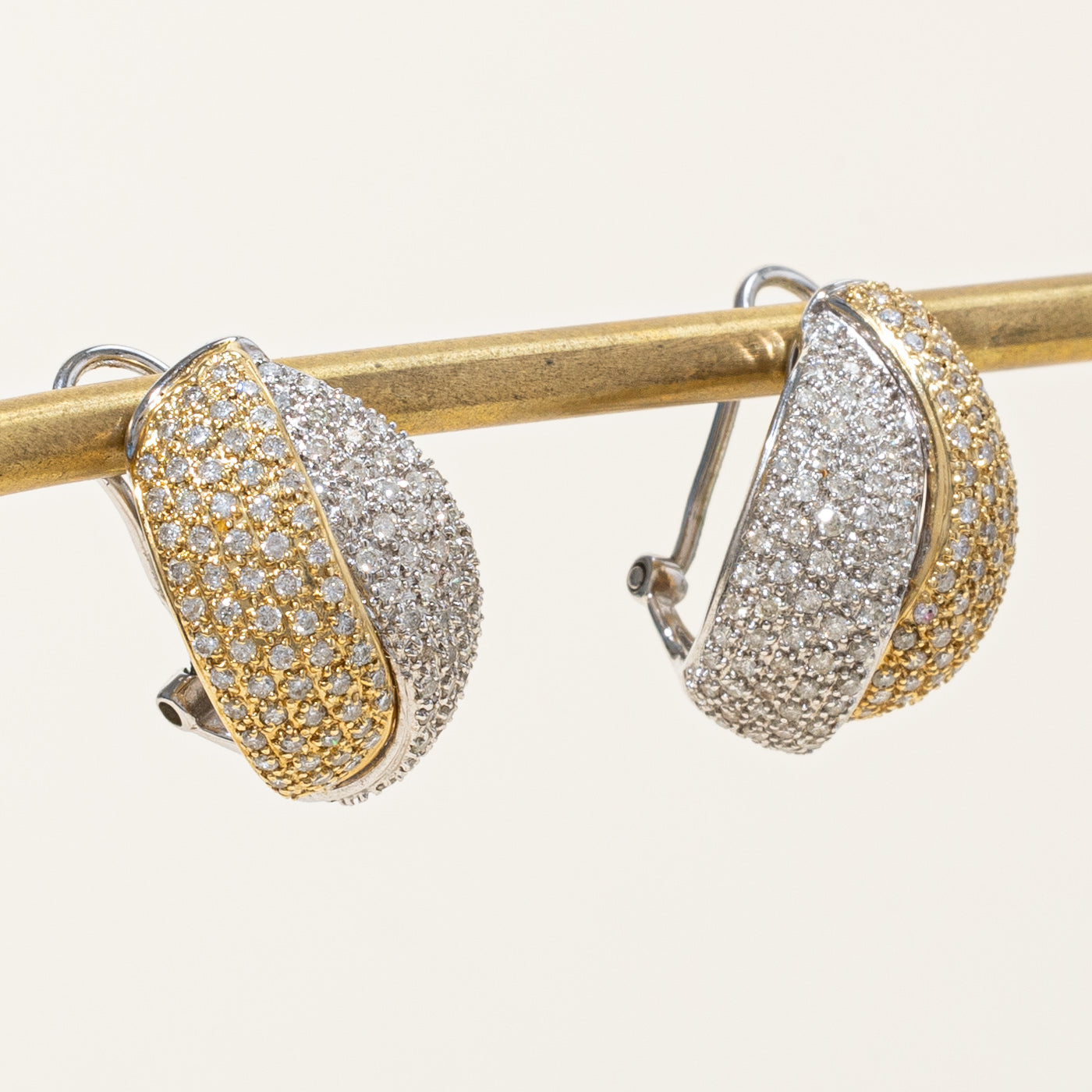 Pave Set Diamond Earrings | 1.65ctw |
