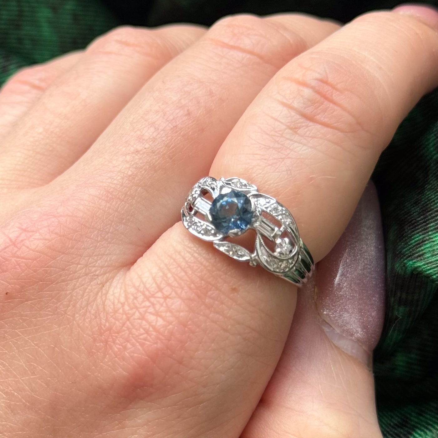 Sapphire & Diamond Cocktail Ring | 1.19ct, 0.23ctw | SZ 6.25 |