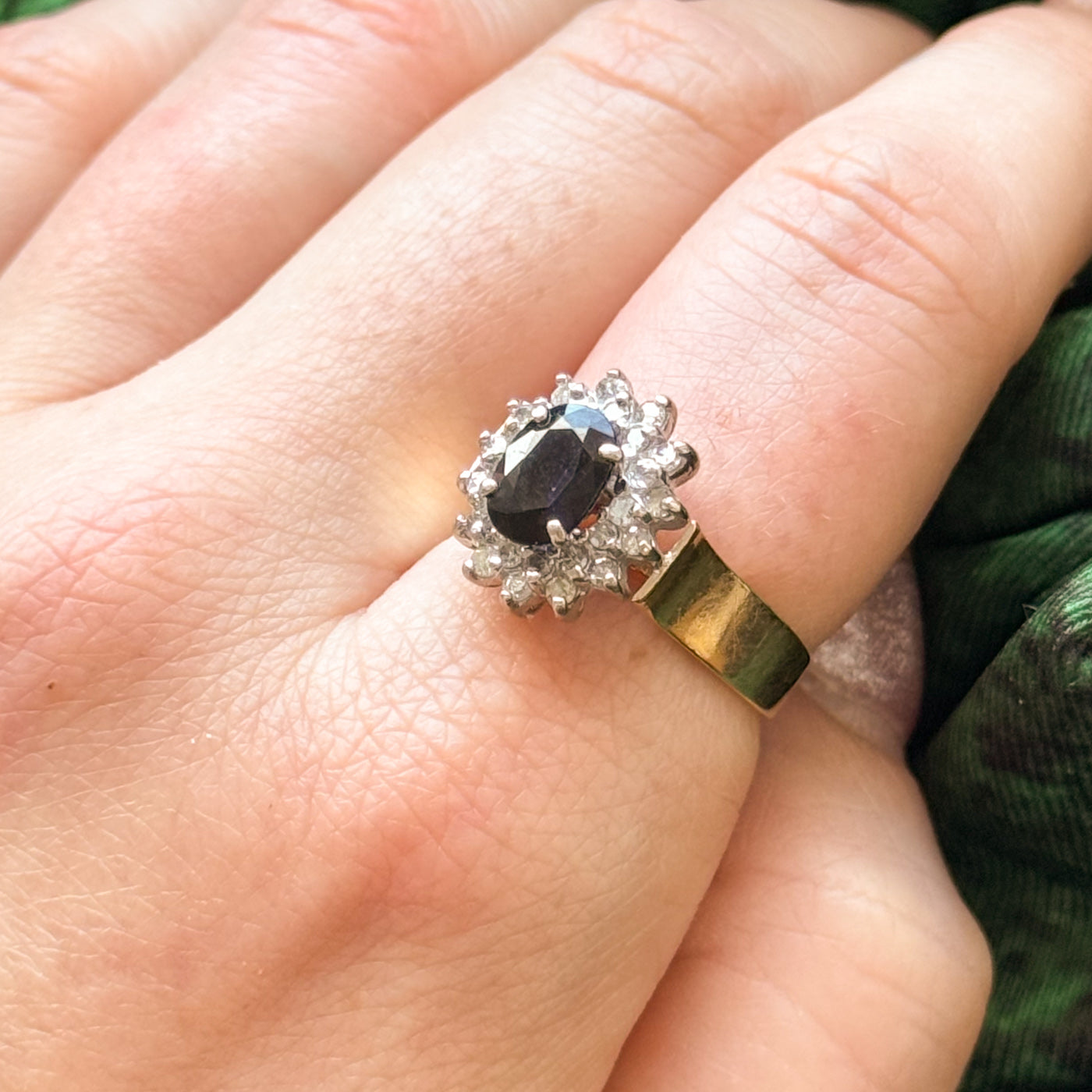Sapphire & Diamond Halo Ring | 2.01ct, 0.52ctw | SZ 6.75 |