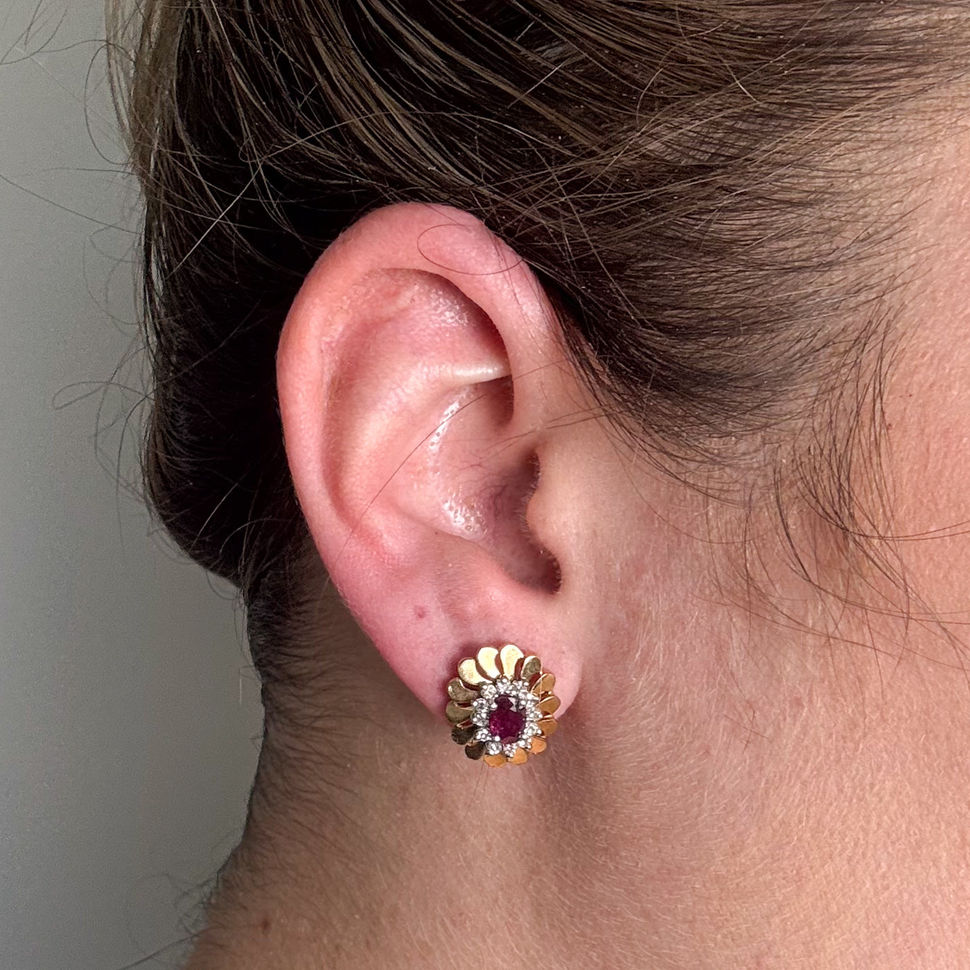 Ruby & Diamond Earrings | 1.13ctw, 0.39ctw |