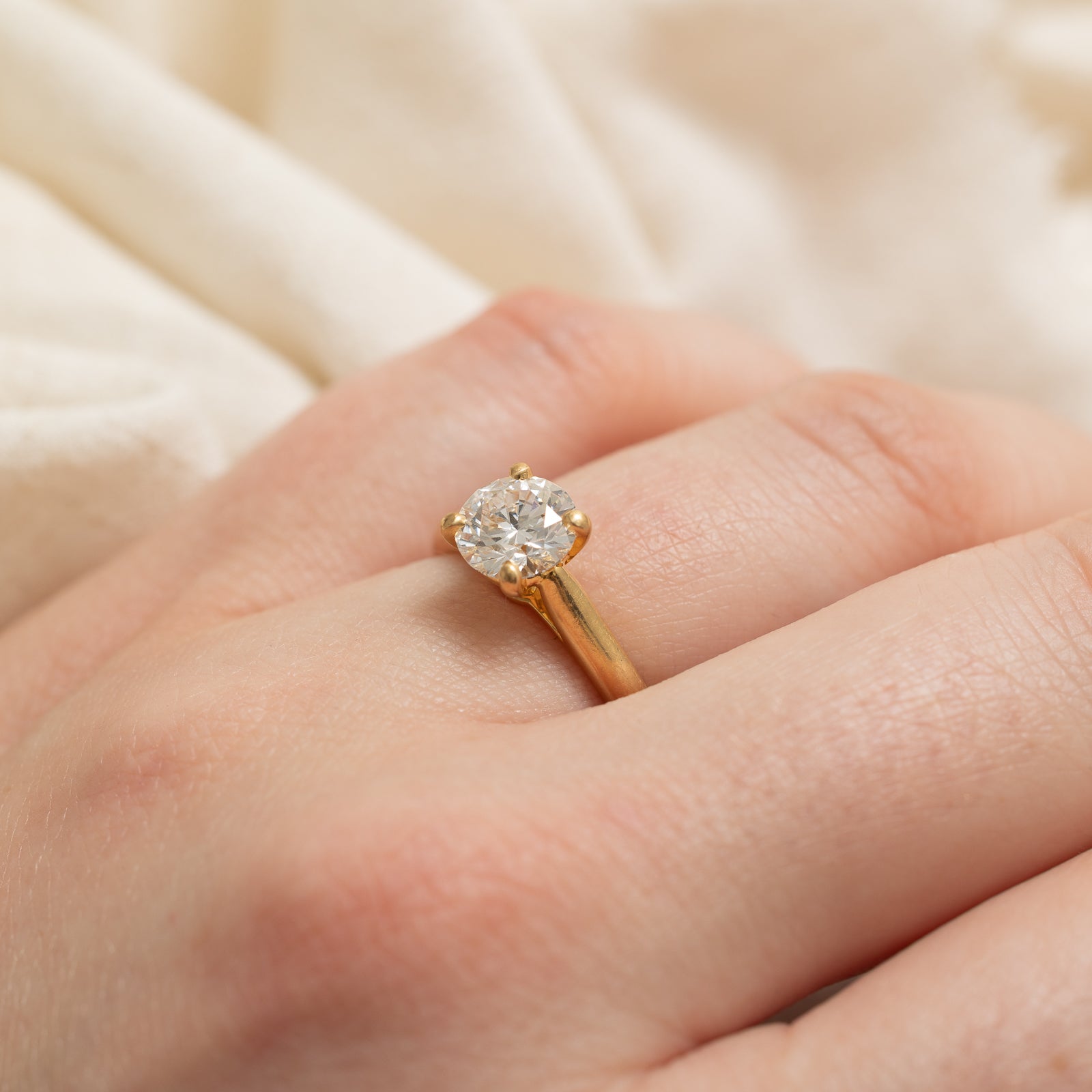 Cartier' Solitaire 1895 GIA VVS2 E Ex SZ