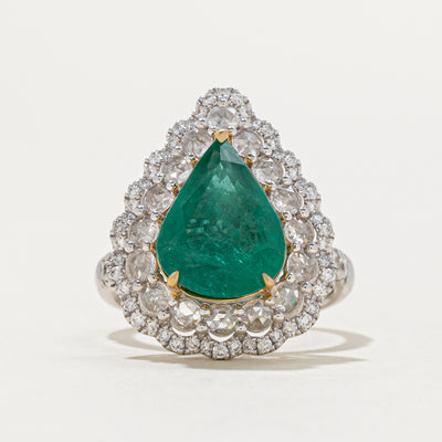 Emerald & Diamond Convertible Pendant & Ring | 3.70ct, 1.05ctw | SZ 6.25