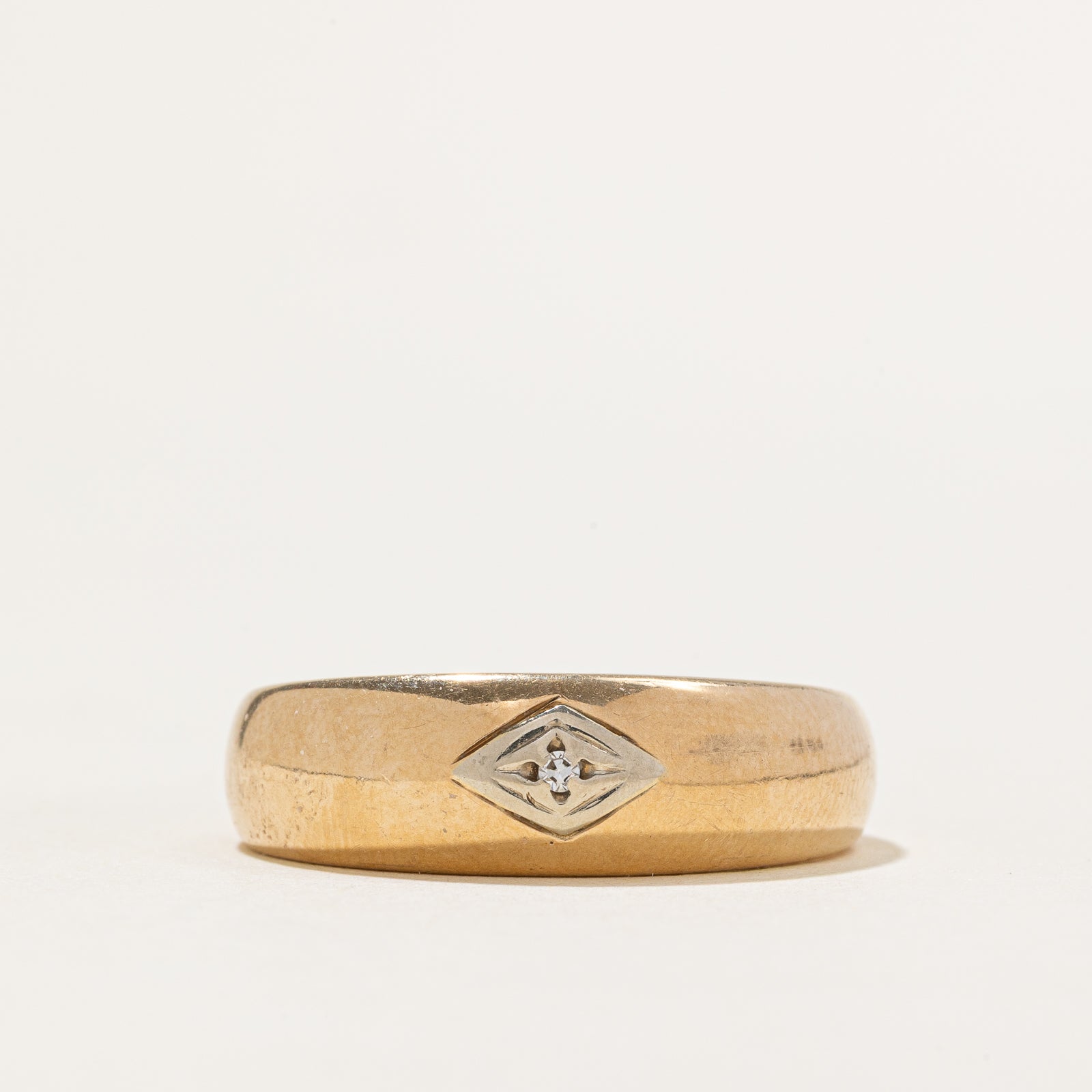 Single Stone Diamond Band | 0.01ct | SZ 11